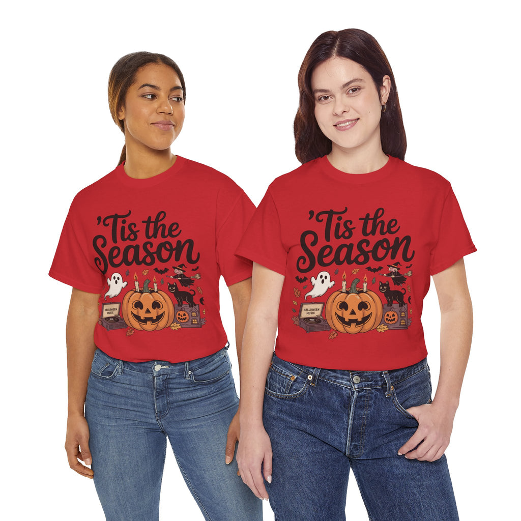 Holiday Season Unisex Cotton T-Shirt - Tis the Season Design
