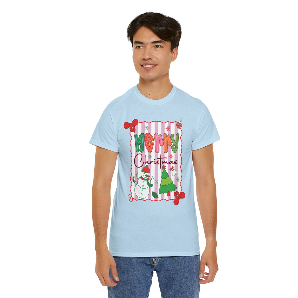 Christmas Snowman Unisex Cotton Tee