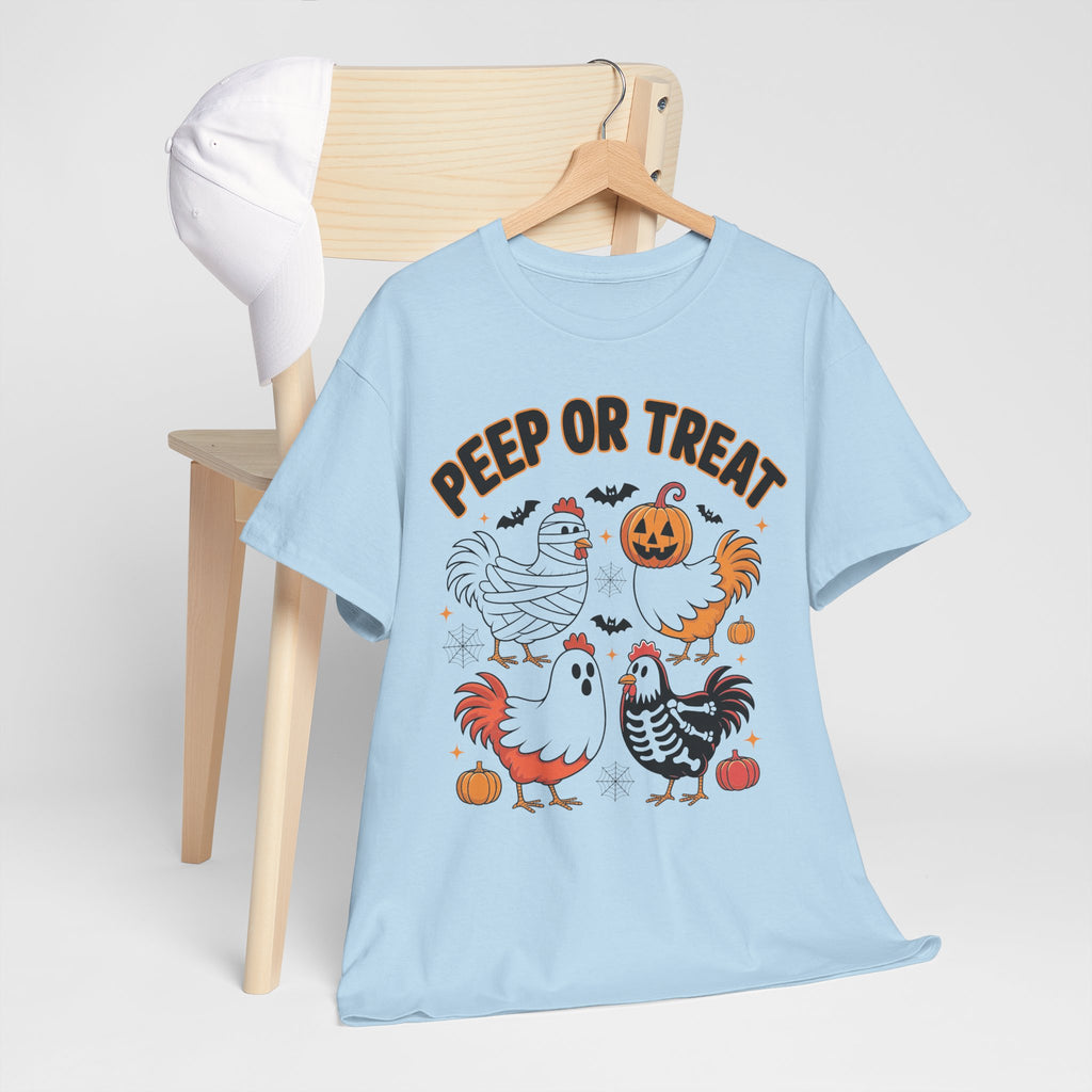 Peep or Treat Halloween Unisex Cotton Tee
