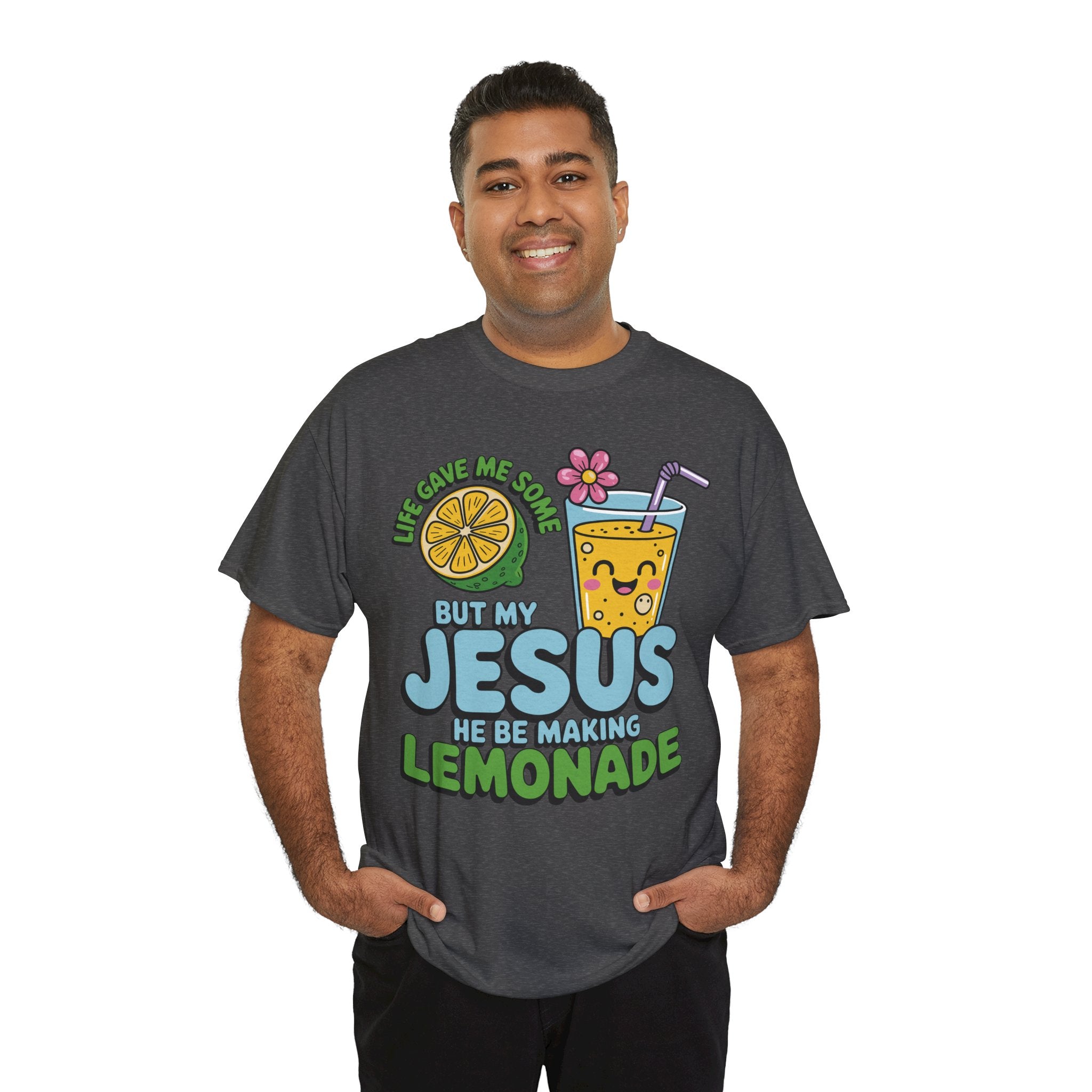 Christian Lemonade T‑Shirt — "Life Gave Me Some Lemons, My Jesus Makes Lemonade"Unisex Cotton Tee
