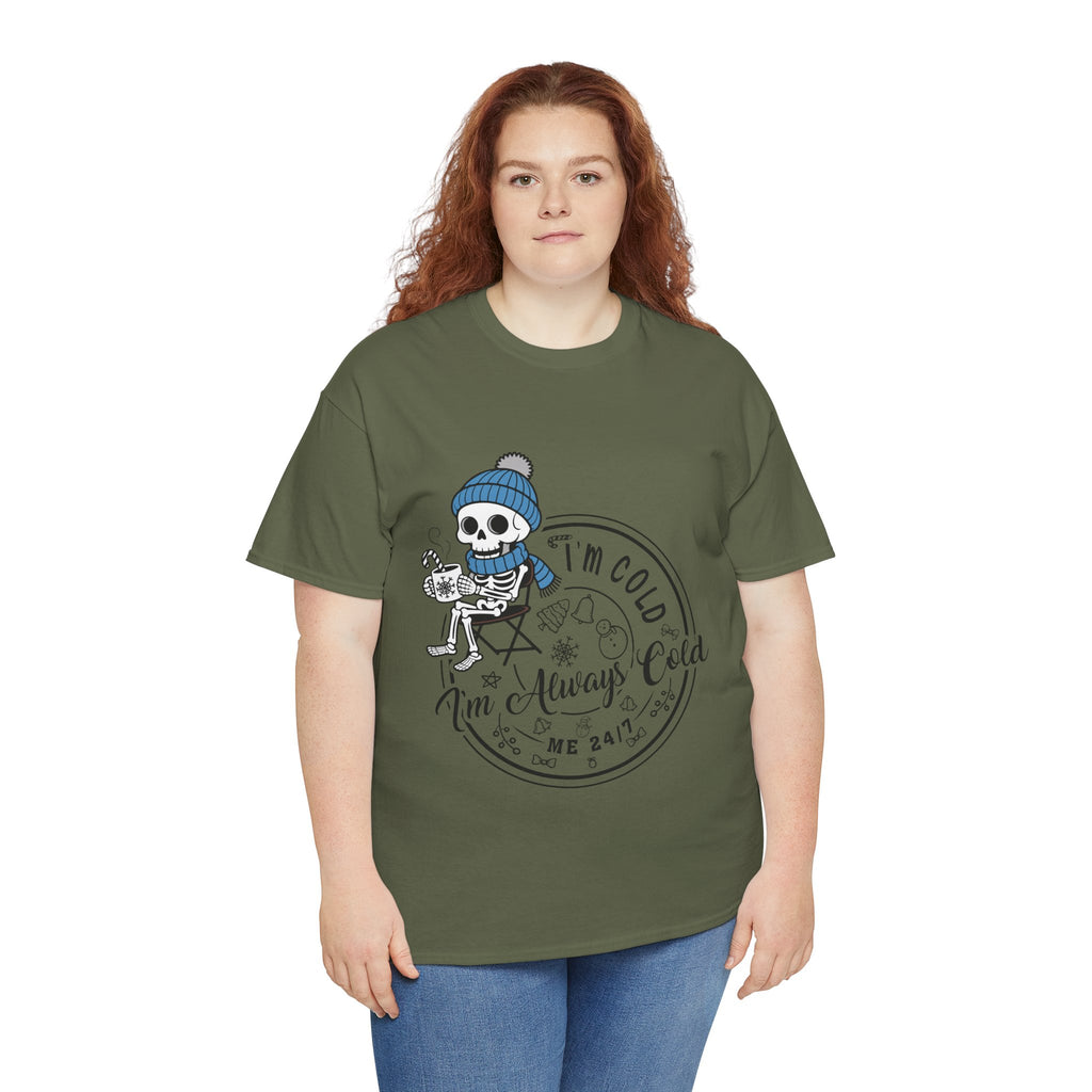 Cozy Skeleton Unisex Cotton Tee