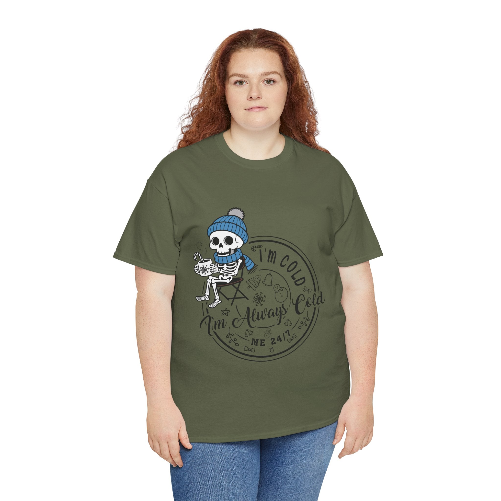 Cozy Skeleton Unisex Cotton Tee