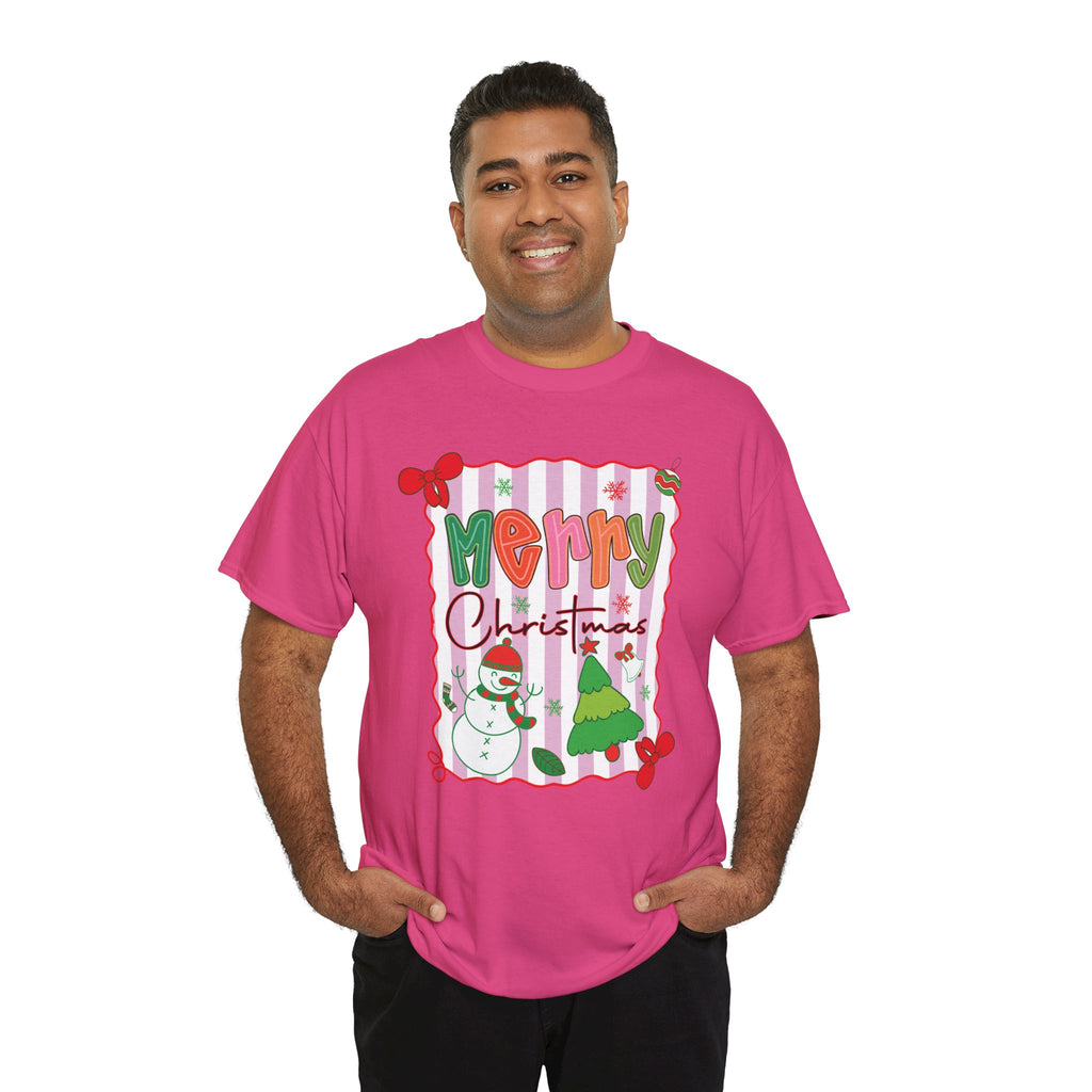 Christmas Snowman Unisex Cotton Tee
