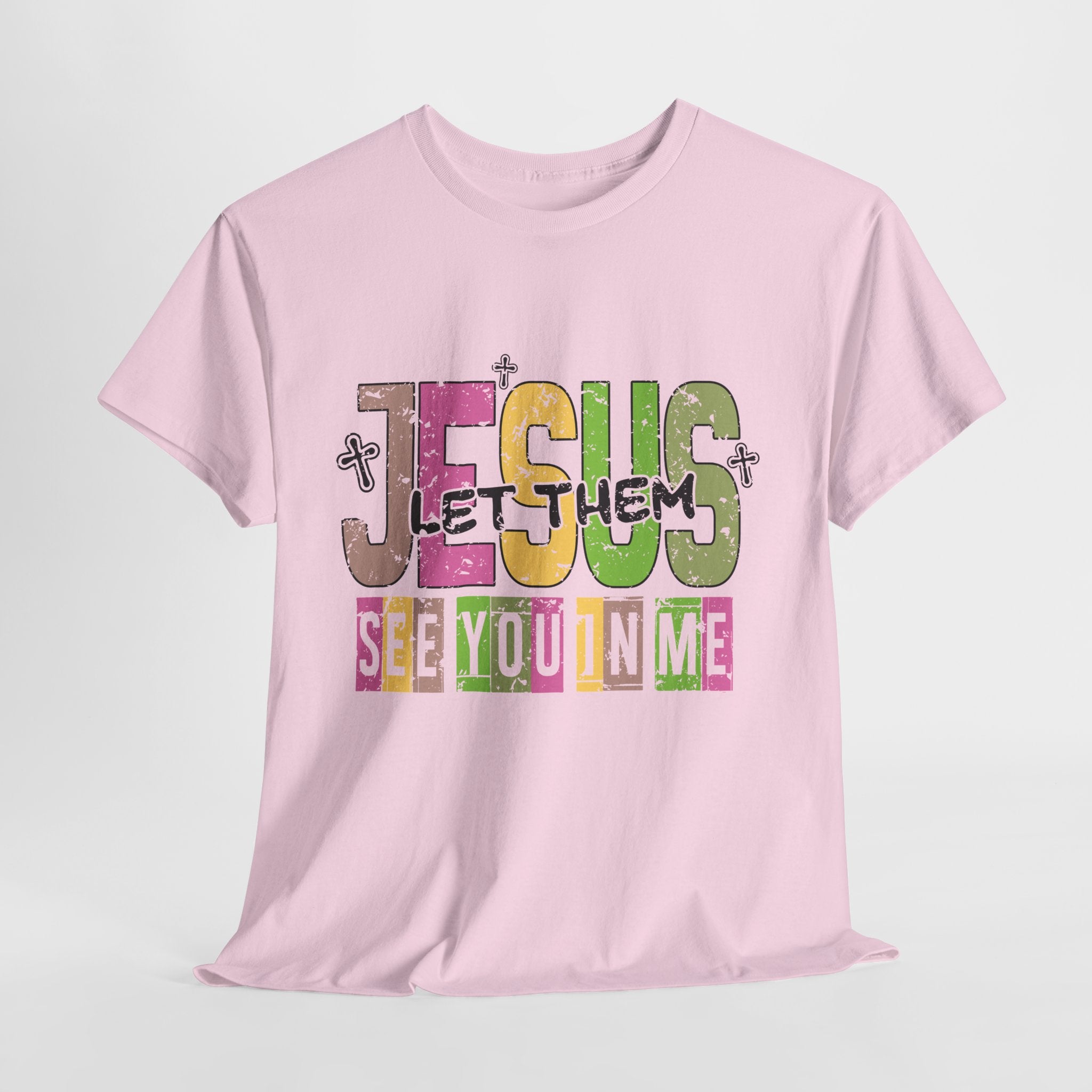 Jesus ‘See You In Me’ Distressed Pastel Unisex Cotton T-Shirt