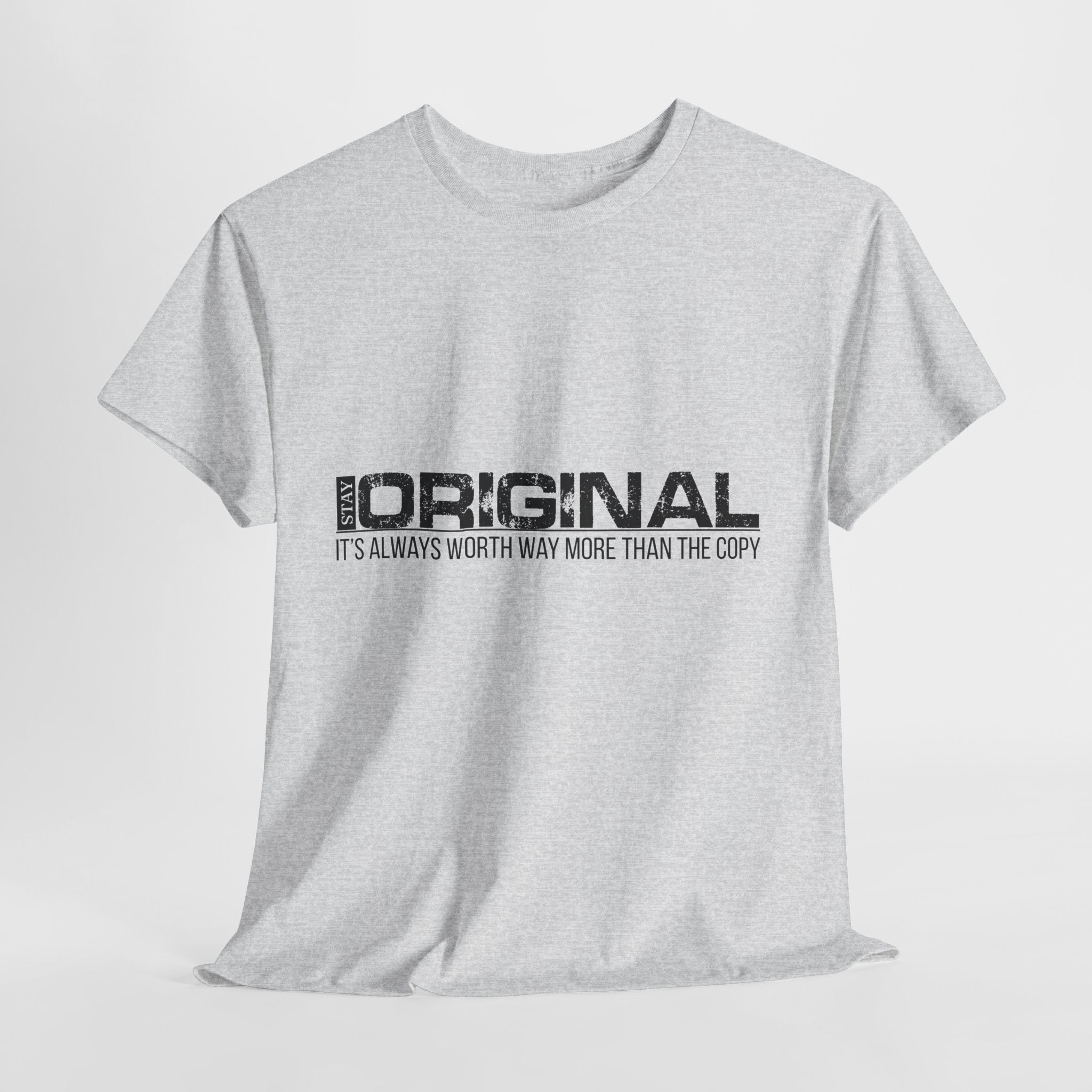 STAY SILENT Minimalist Tee — Vertical Text Black Unisex Cotton Tee