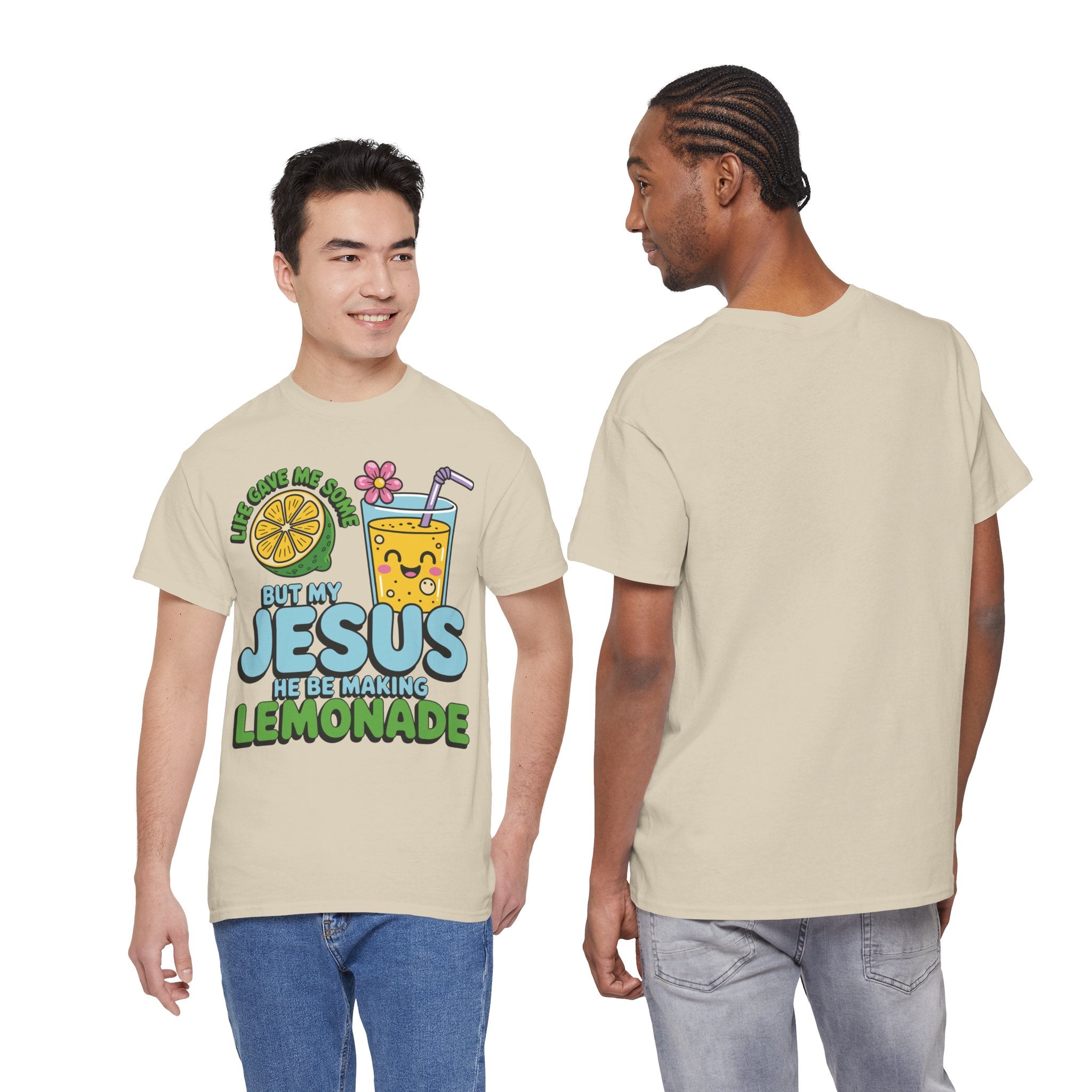 Christian Lemonade T‑Shirt — "Life Gave Me Some Lemons, My Jesus Makes Lemonade"Unisex Cotton Tee