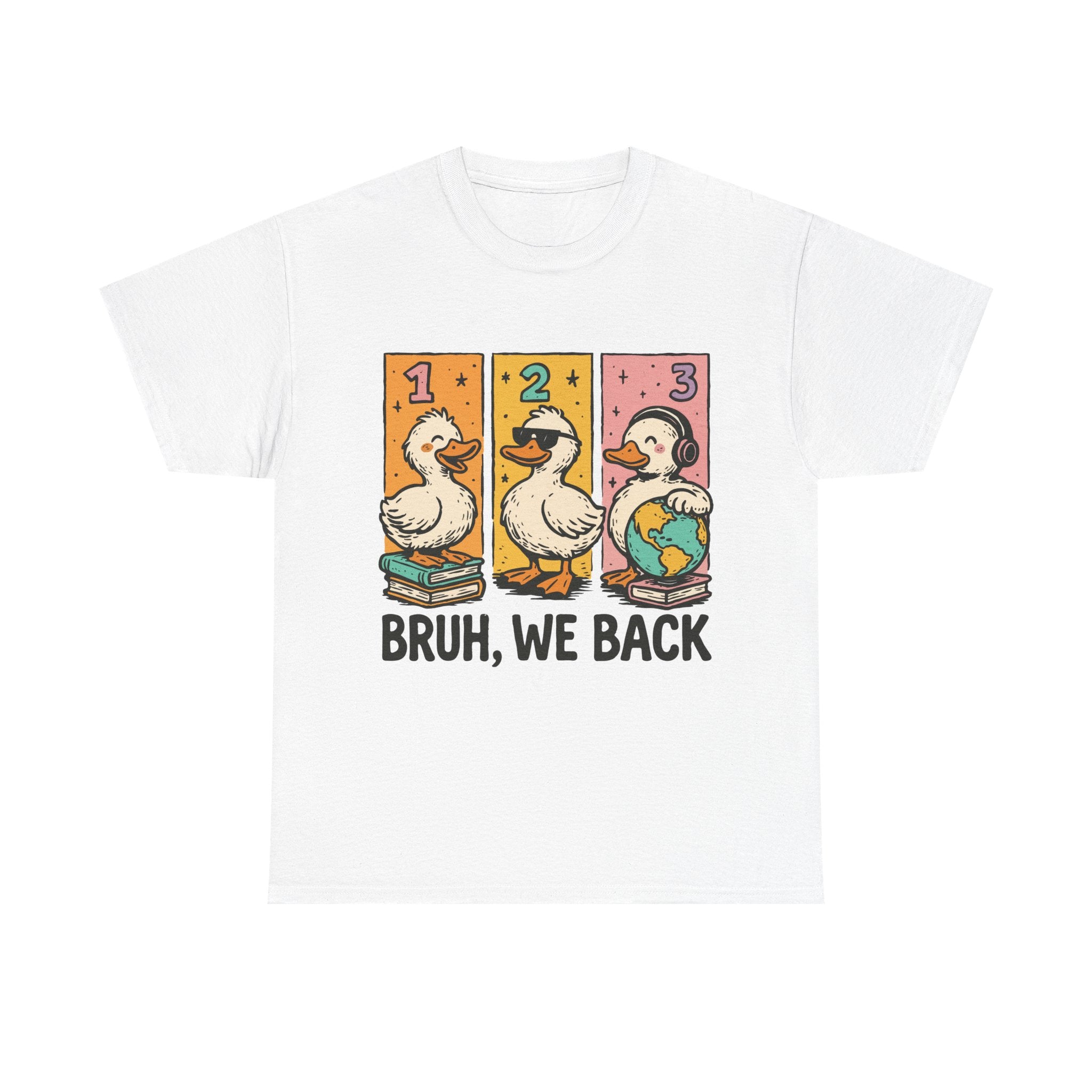 "BRUH WE BACK" Funny Animal Graphic Tee,