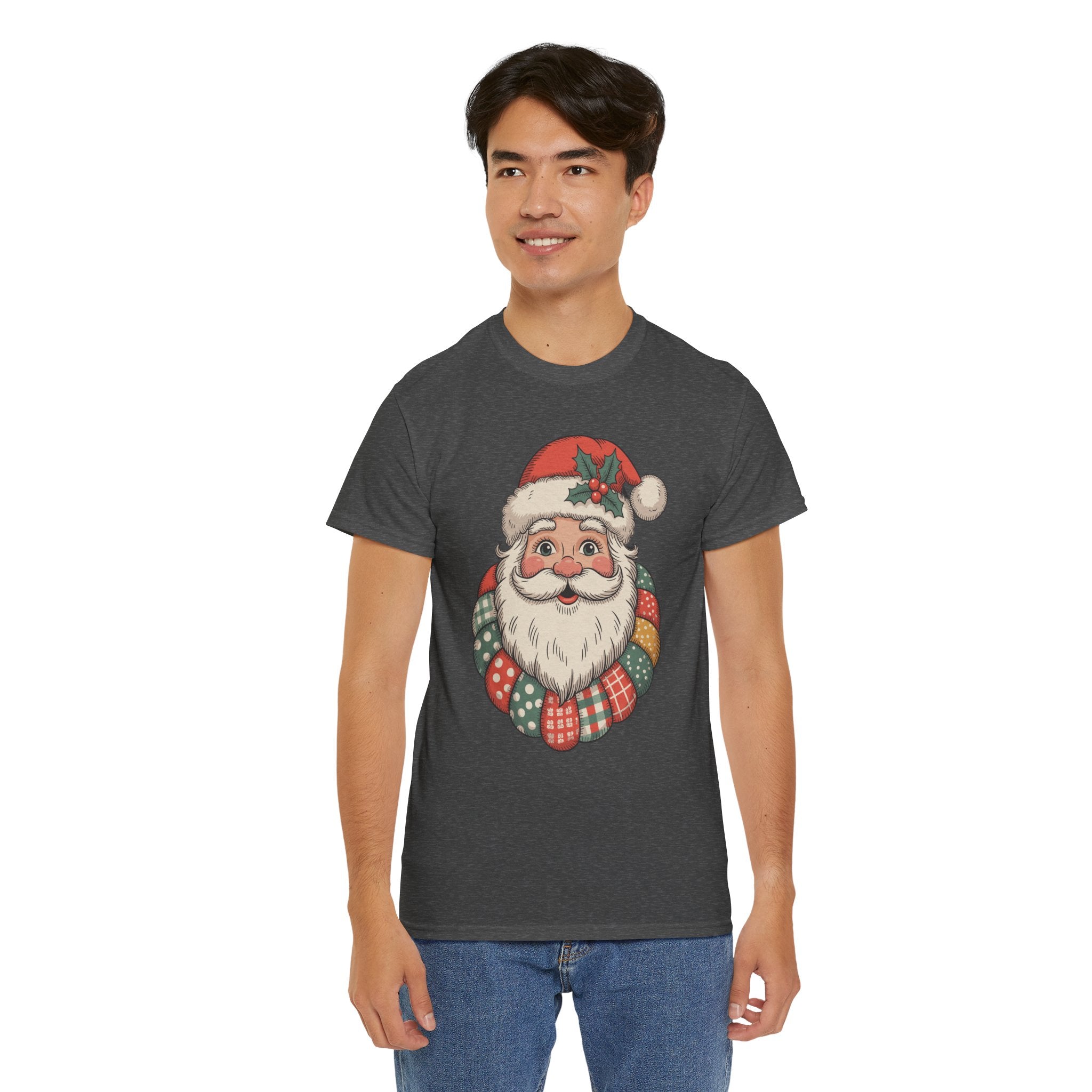 Vintage Santa Unisex Cotton Tee