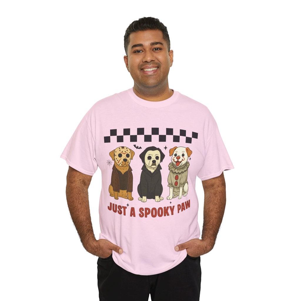 Halloween "Just A Spooky Paw" Unisex Cotton Tee
