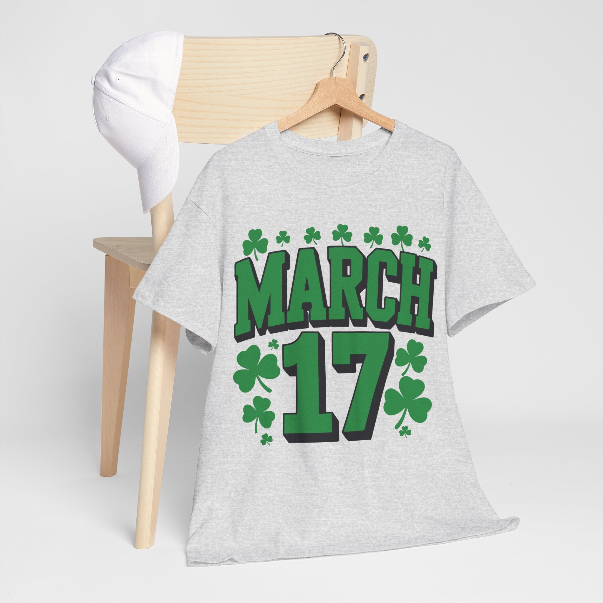 St. Patrick’s Day March 17 Shamrock Unisex Cotton T‑Shirt