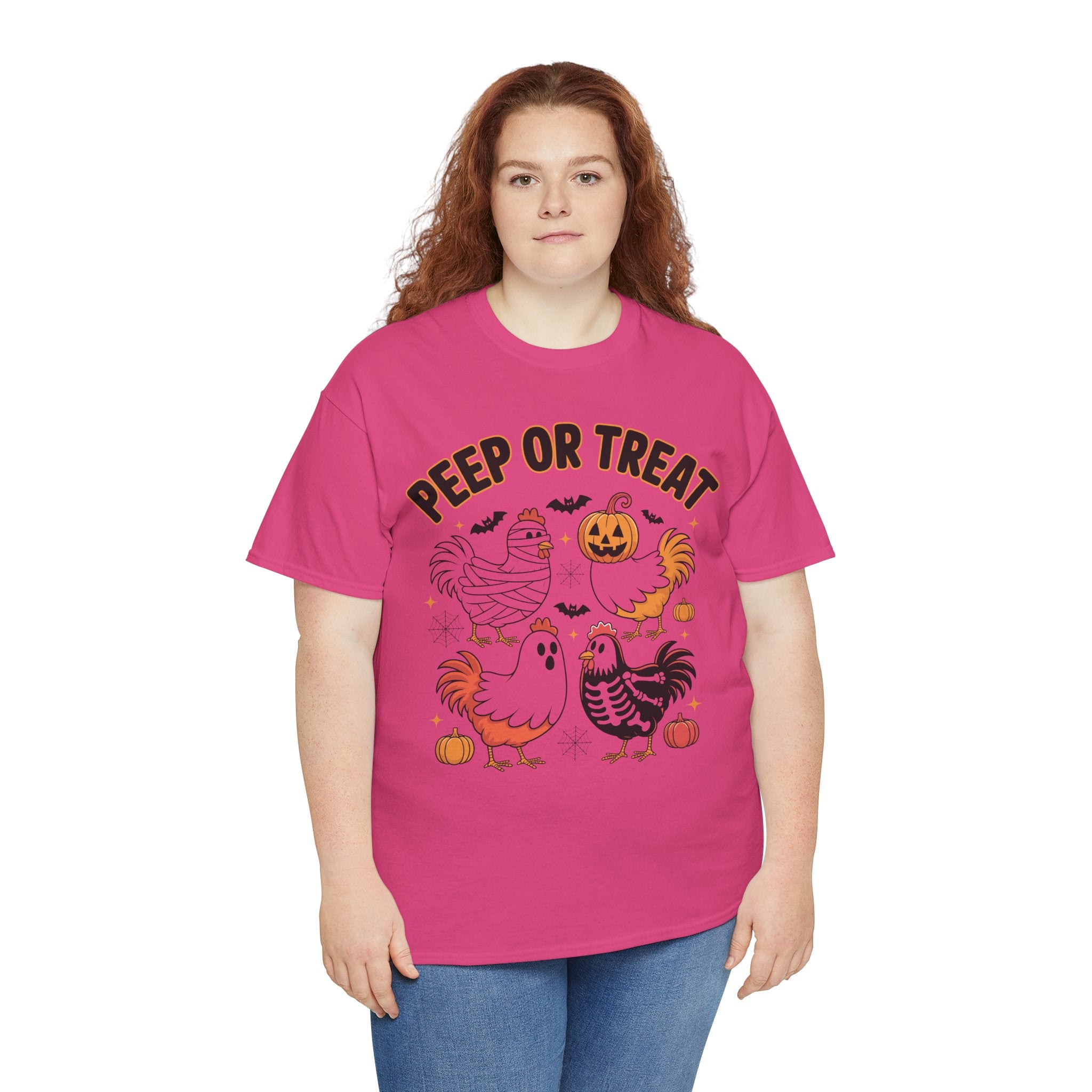 Peep or Treat Halloween Unisex Cotton Tee