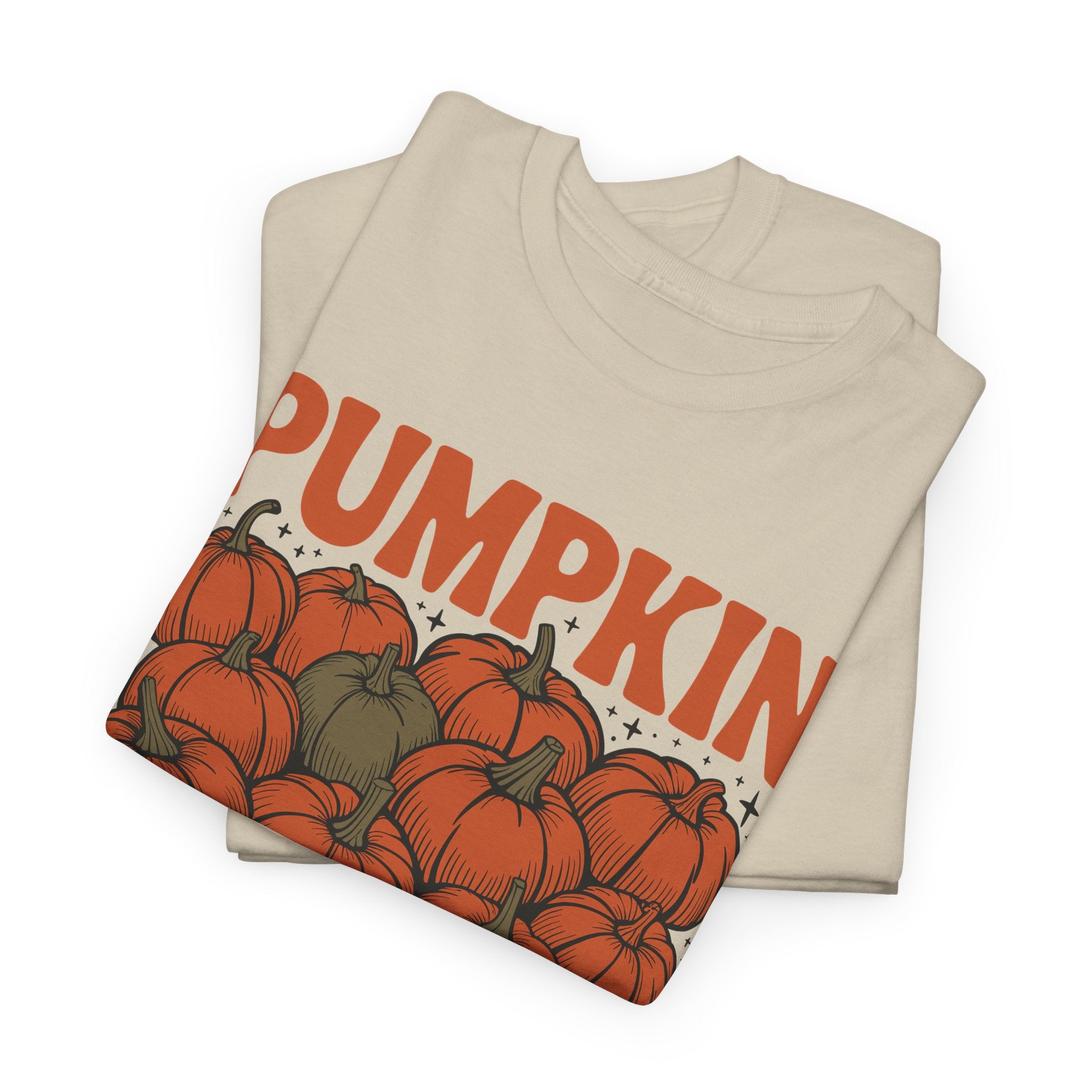 Pumpkin Season Tee — Fall Pumpkin Pile Unisex Cotton Tee