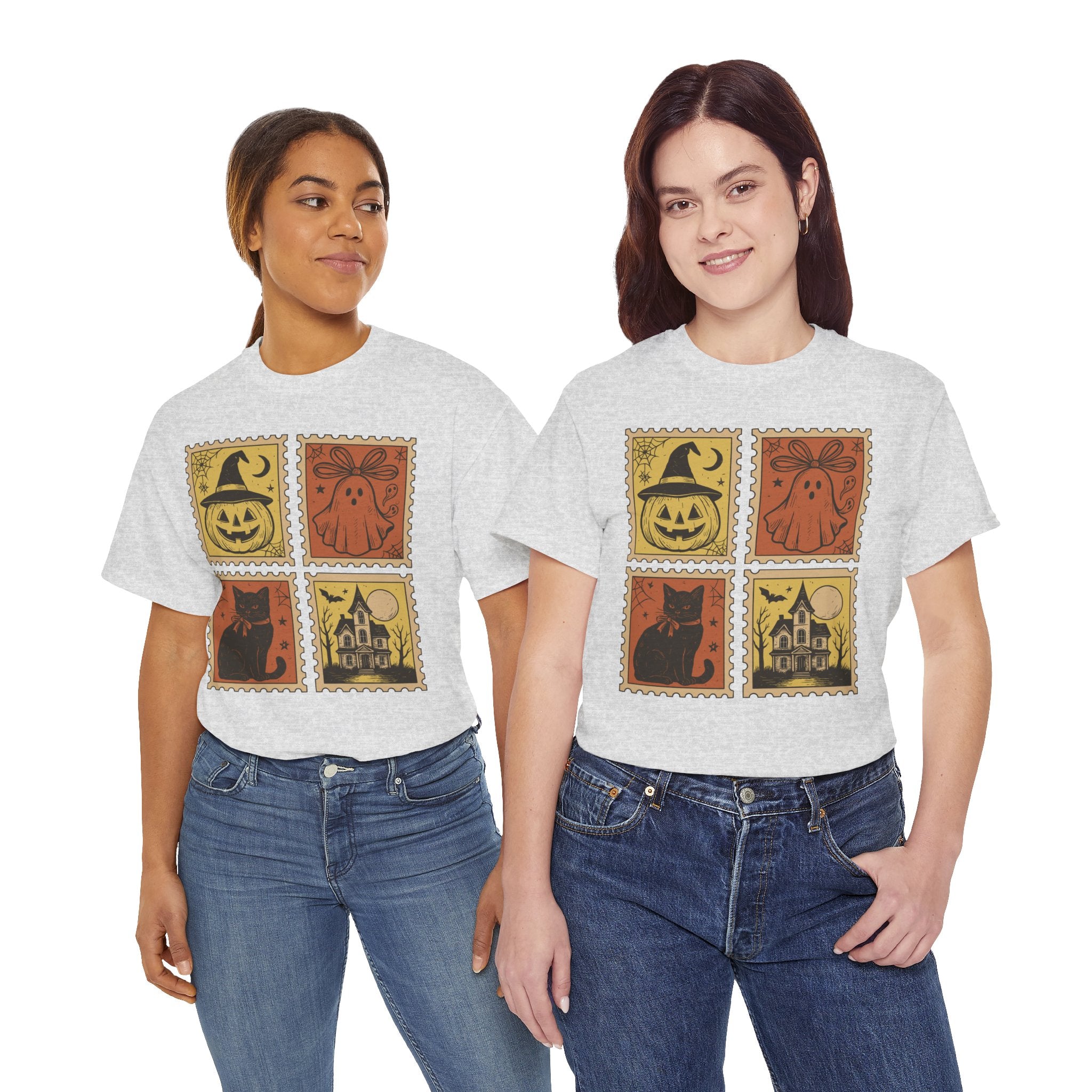 Halloween Stamp Collection Unisex Cotton Tee