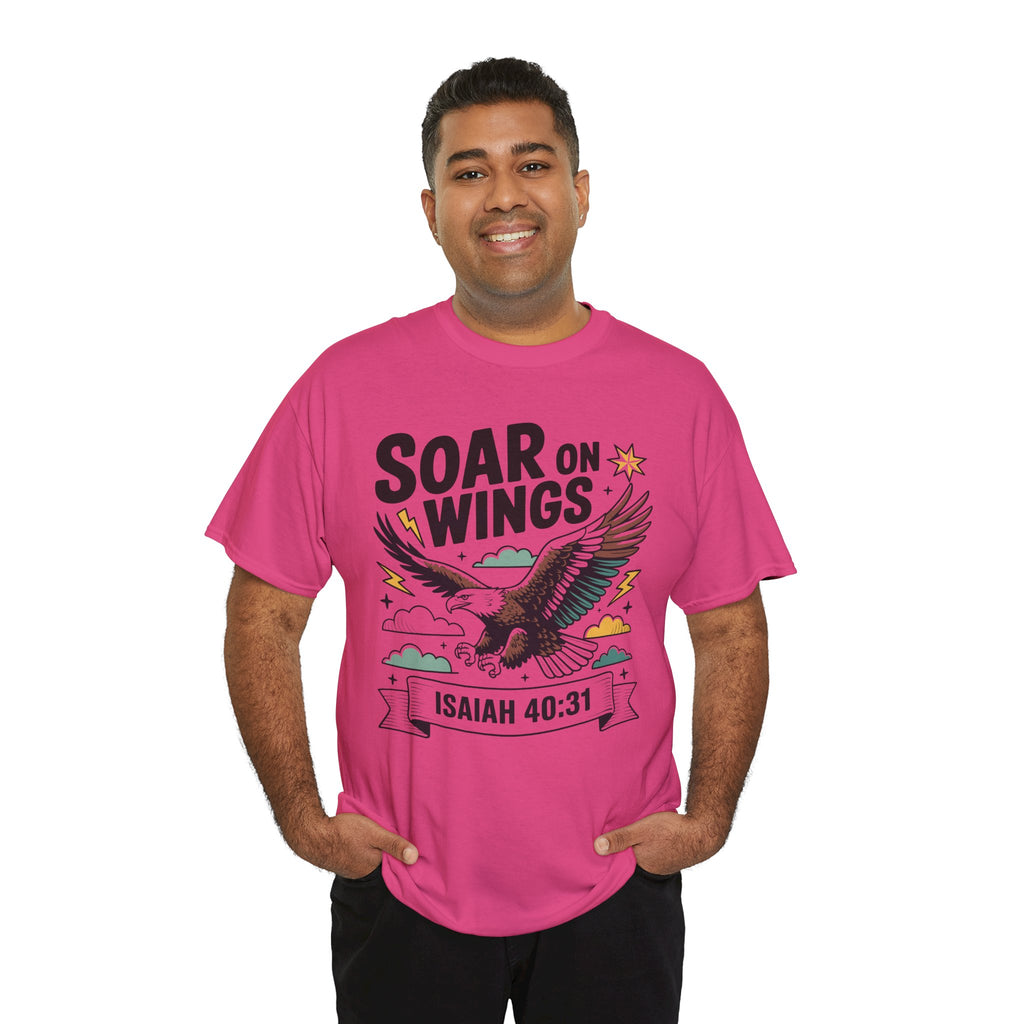 Isaiah 40:31 "Soar on Wings" Eagle Unisex Cotton T-Shirt