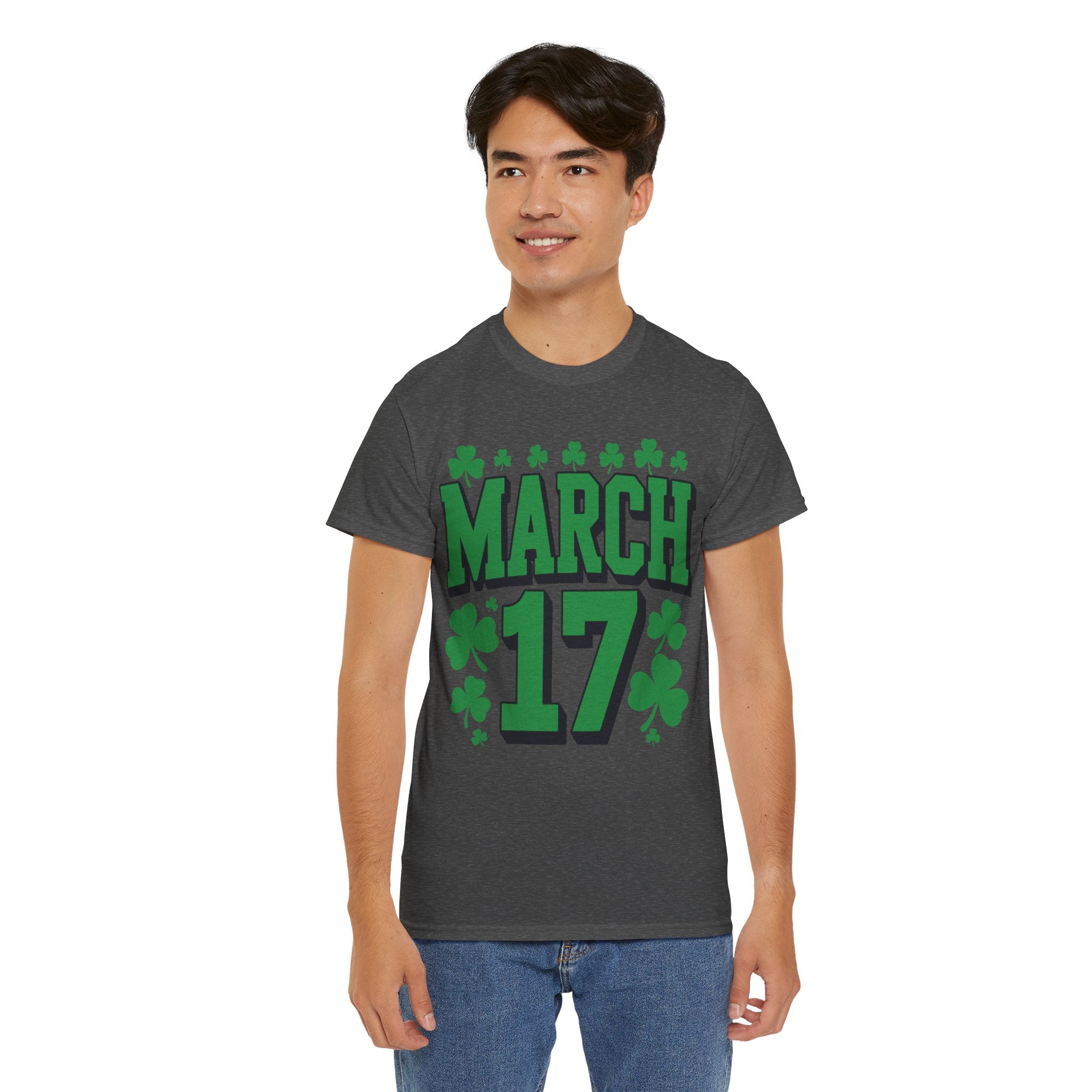 St. Patrick’s Day March 17 Shamrock Unisex Cotton T‑Shirt