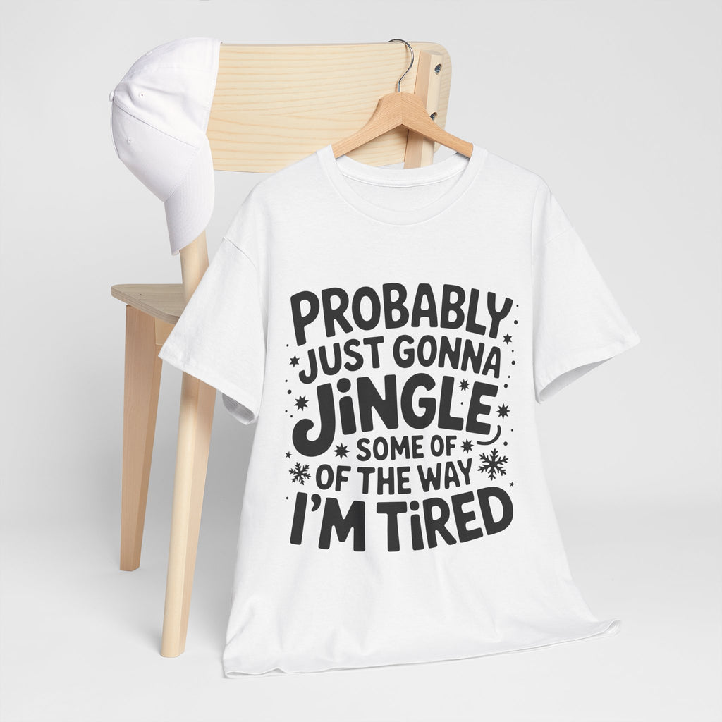 Black & White Minimalist Script Yes, I'm Always Cold Unisex Cotton Tee