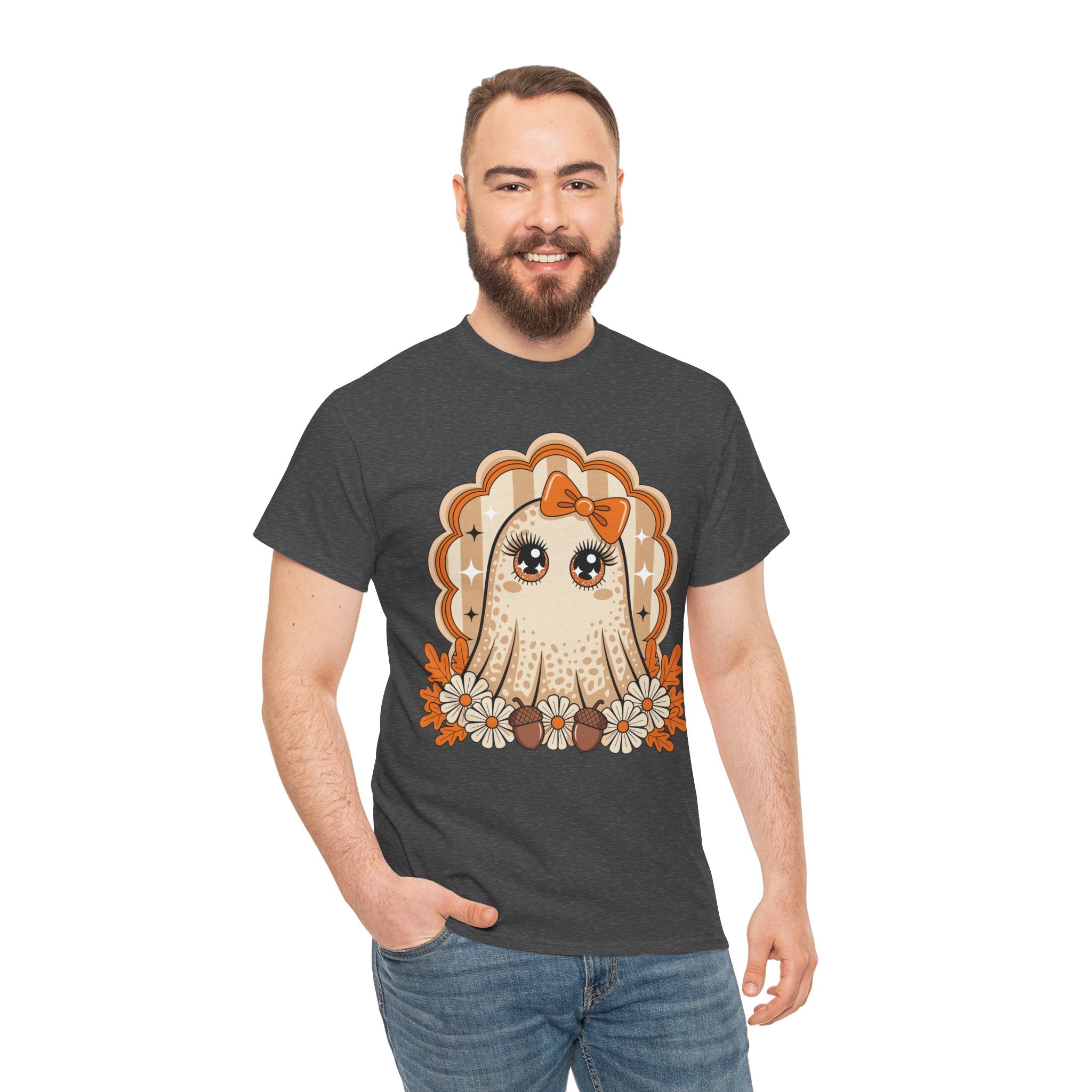 Ghost and Daisies Unisex Cotten Tee