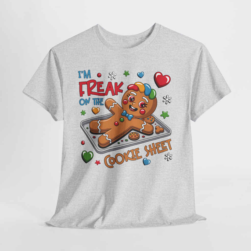 Gingerbread ‘I’m Freak on the Cookie Sheet’ Unisex Cotton Tee