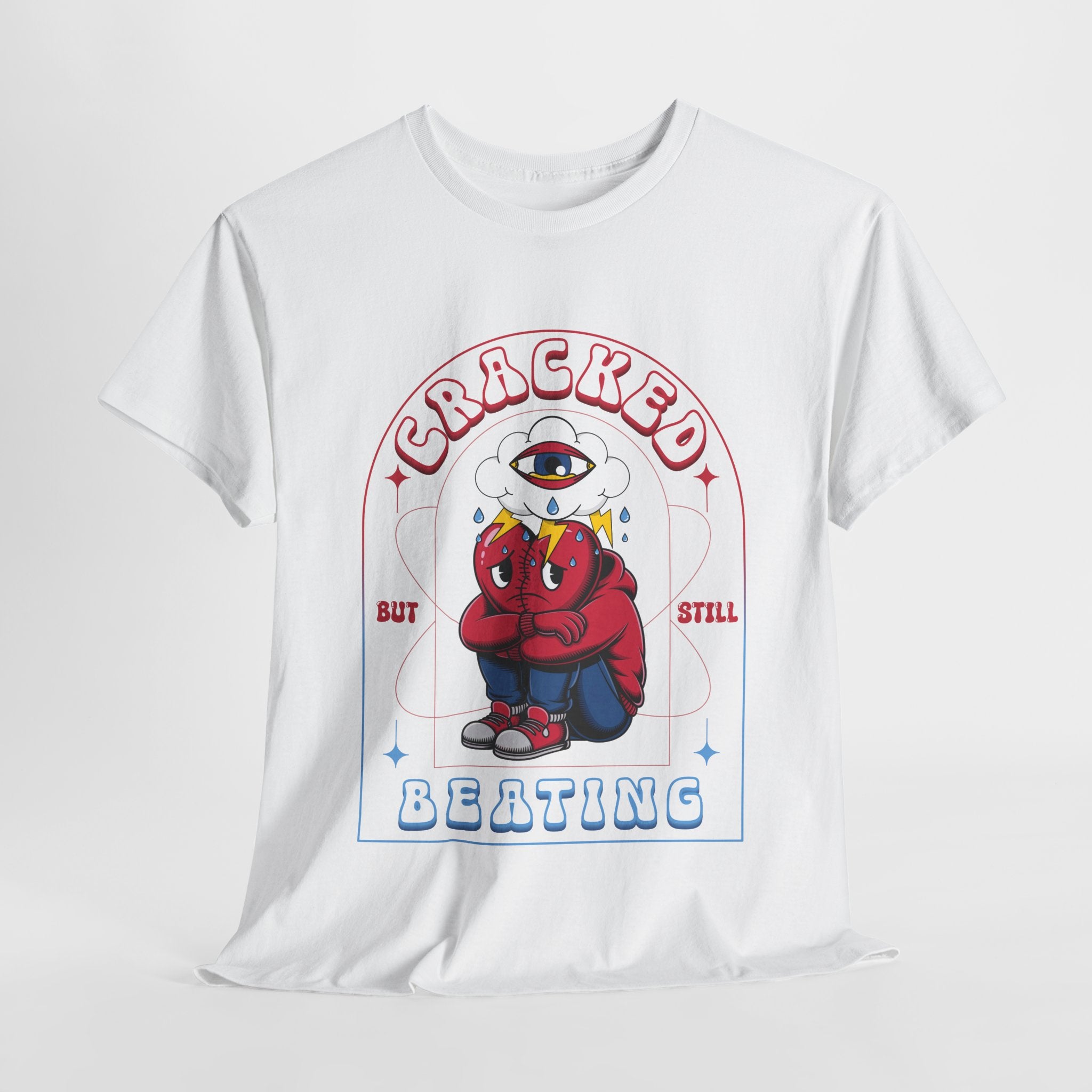 Cracked but still beating Tee