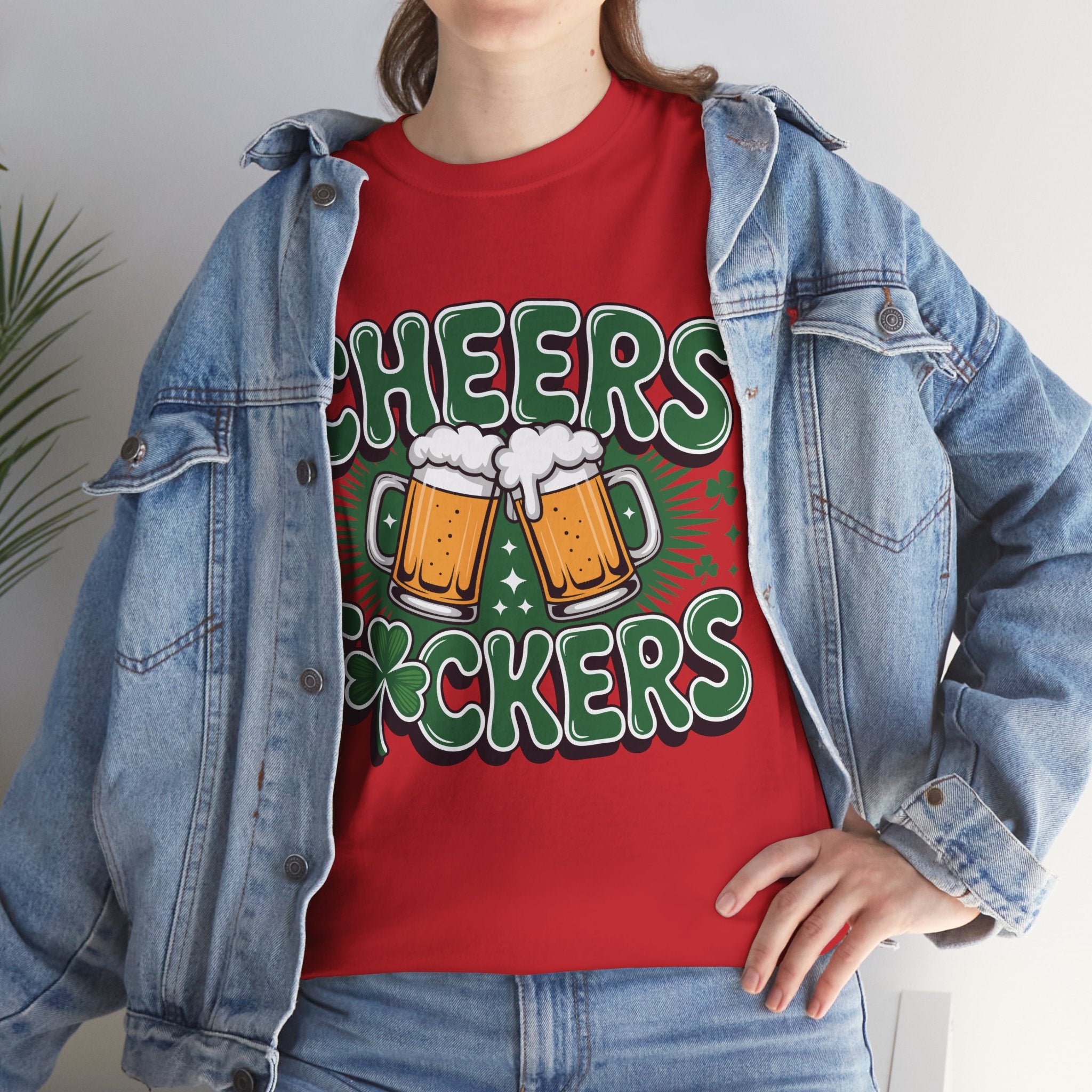 Cheers Fockers Beer Clinking Mugs Unisex Cotton T-Shirt