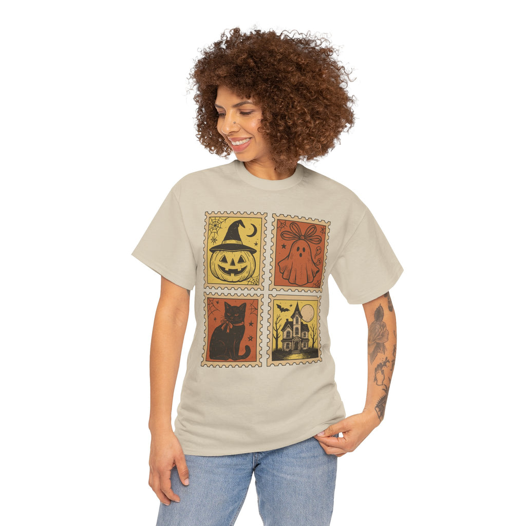 Halloween Stamp Collection Unisex Cotton Tee