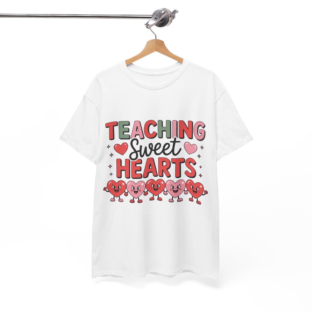 Teaching Sweet Hearts Valentine Teacher Unisex Cotton T-Shirt