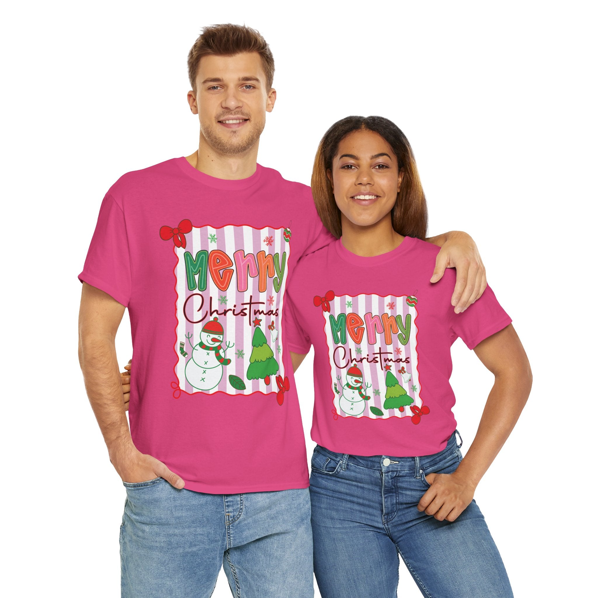 Christmas Snowman Unisex Cotton Tee