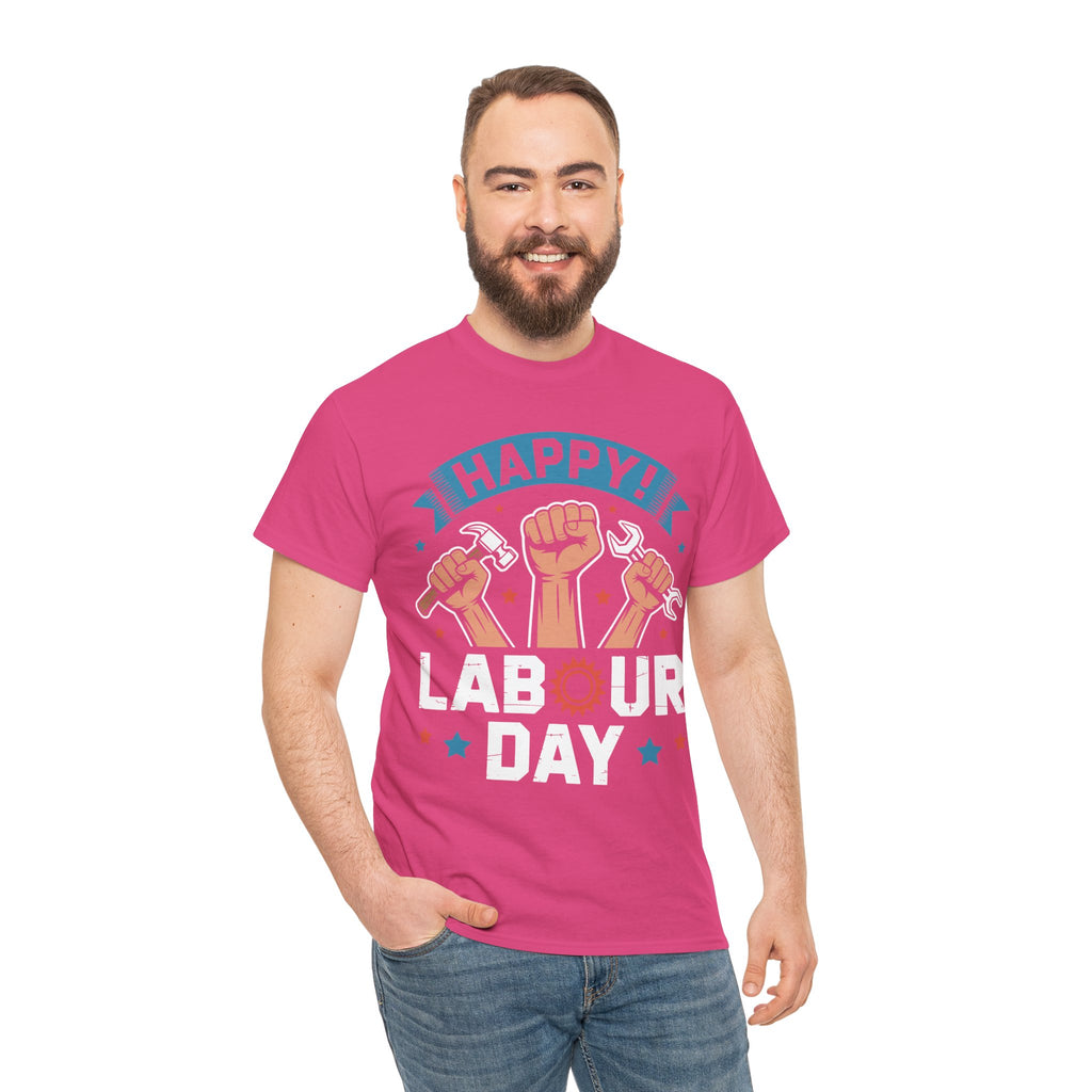 Happy US Labour Day Unisex Heavy Cotton T-Shirt