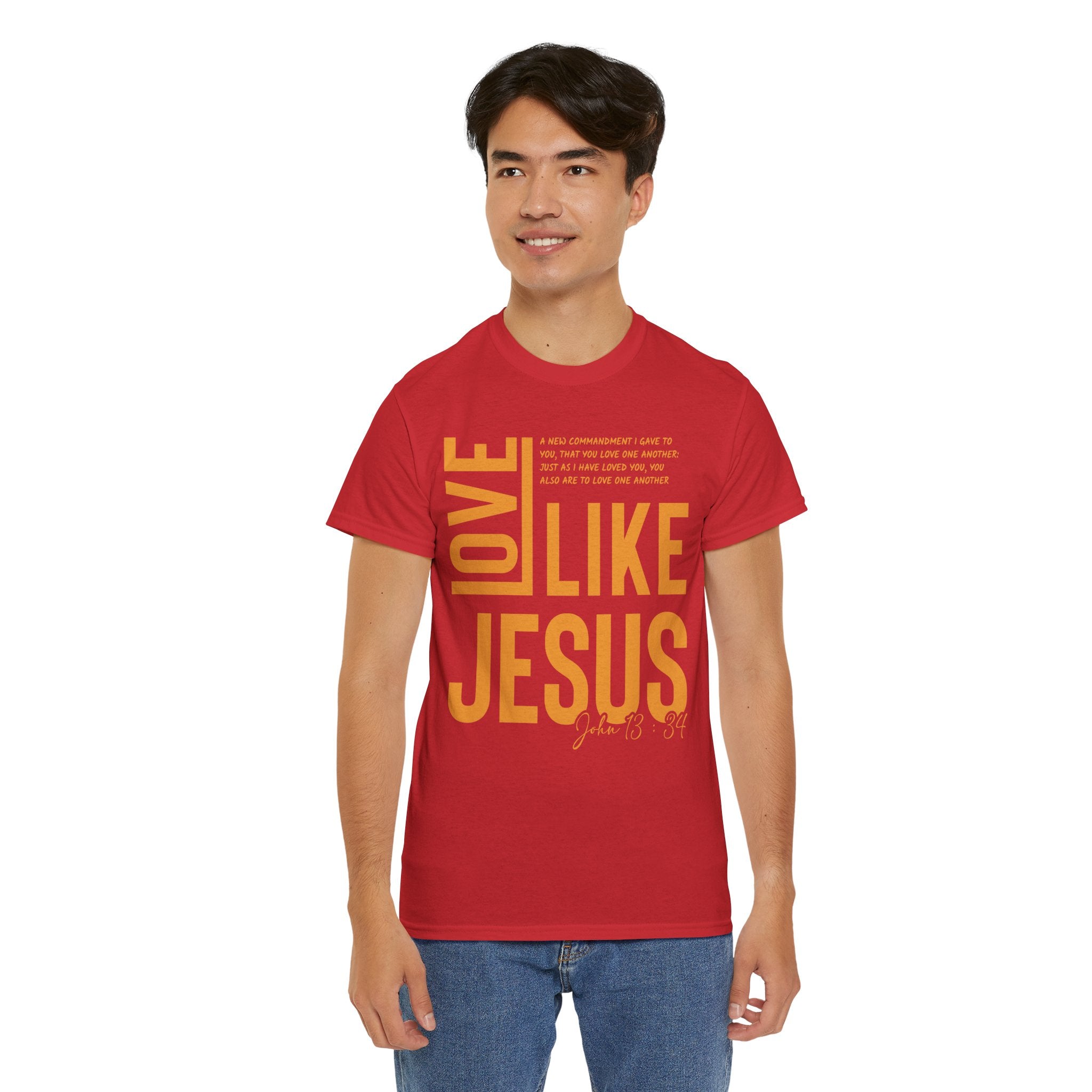 Love Like Jesus T-Shirt — John 13:34 Christian Unisex Cotton Tee