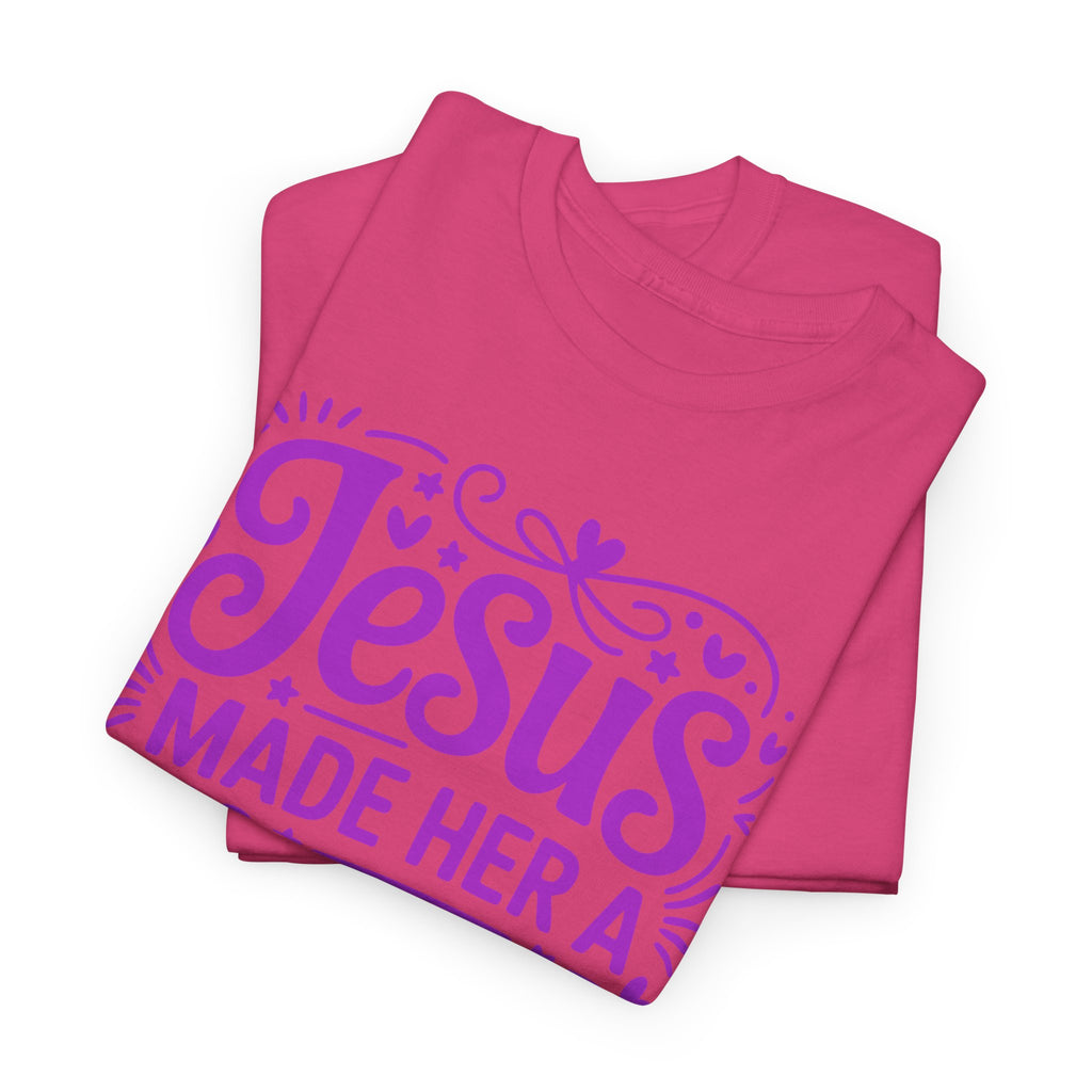 Jesus Made Her a Mama — Christian MamaUnisex Cotton T-Shirt