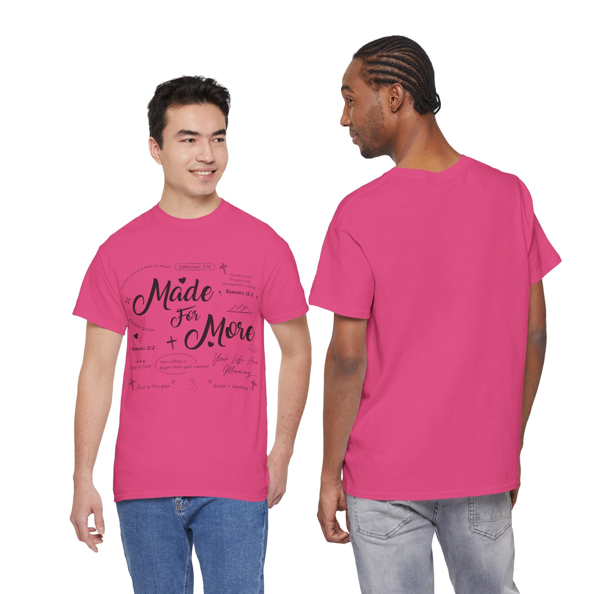 Made For More Faith T-Shirt — Inspirational Bible Verse Unisex Cotton Tee