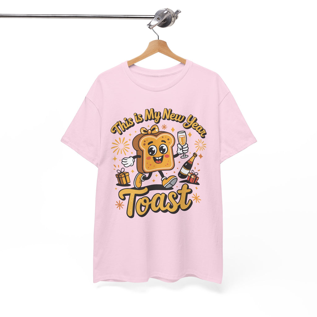 New Year Toast T-Shirt — "This Is My New Year Toast" Champagne & Fireworks Unisex Cotton Tee