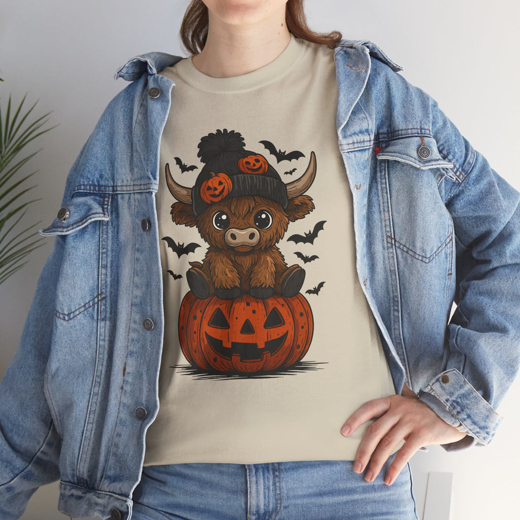 Halloween Cow Unisex Cotton Tshirt