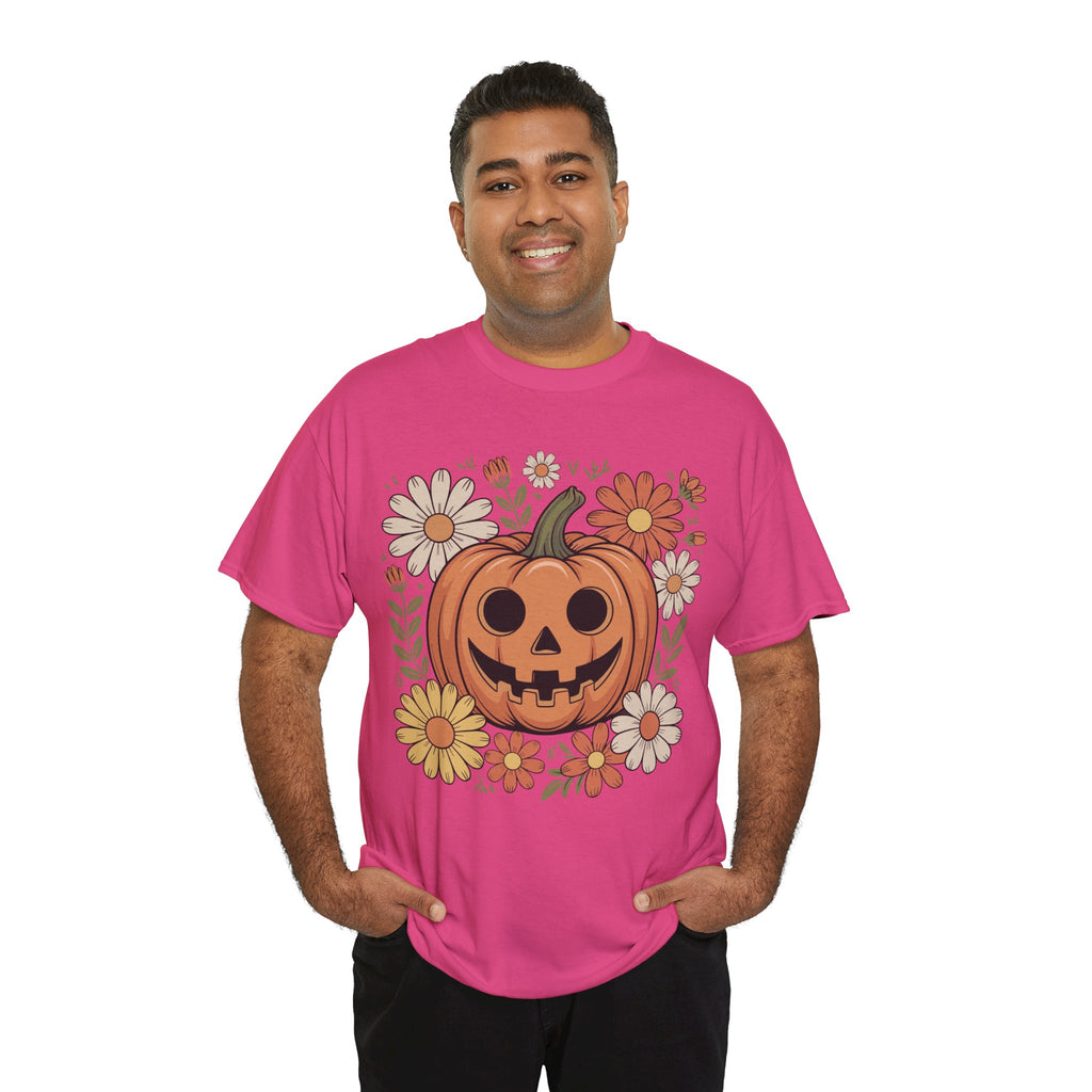 Halloween Pumpkin Unisex Cotton Tee