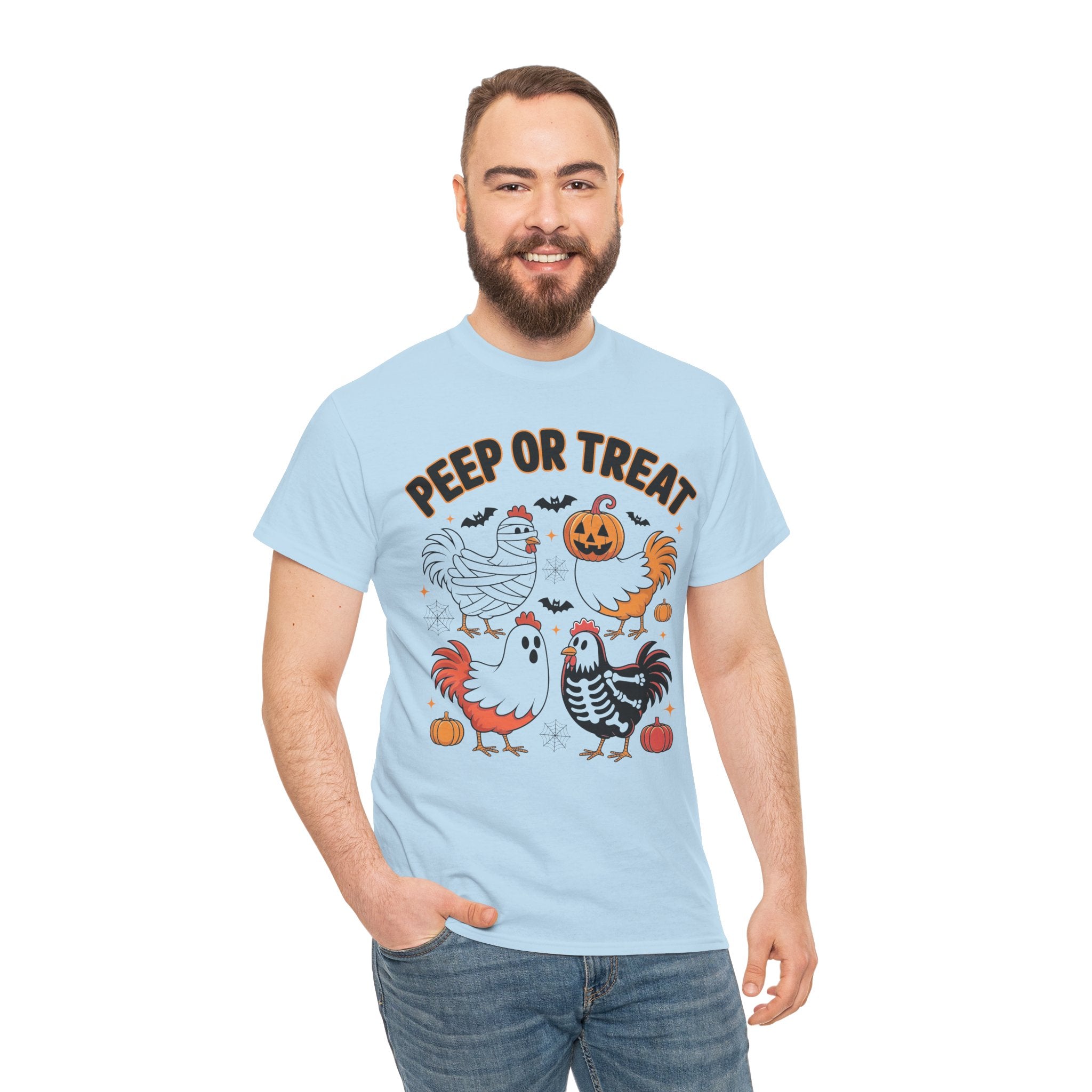 Peep or Treat Halloween Unisex Cotton Tee