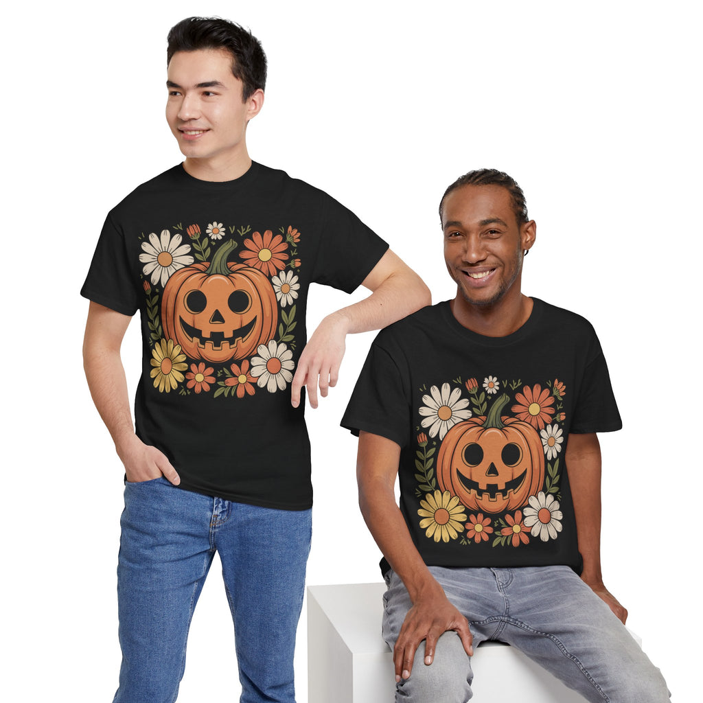 Halloween Pumpkin Unisex Cotton Tee