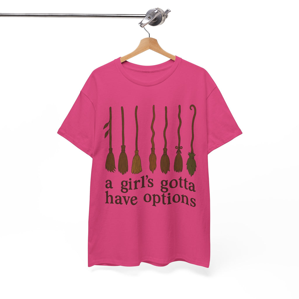 Witch Brooms Options Unisex Cotton Tee