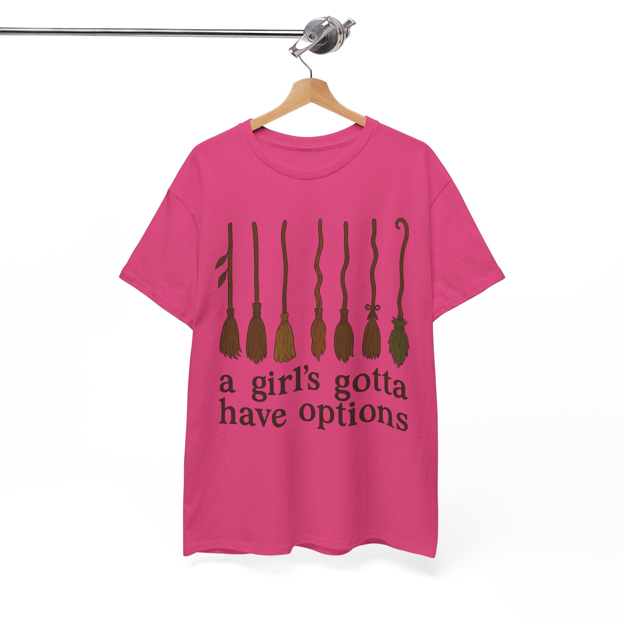 Witch Brooms Options Unisex Cotton Tee