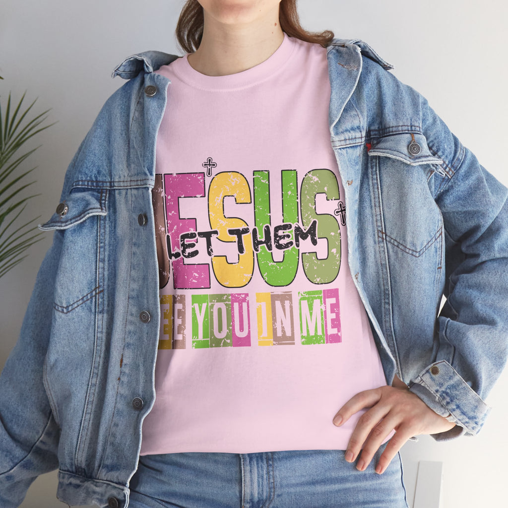 Jesus ‘See You In Me’ Distressed Pastel Unisex Cotton T-Shirt