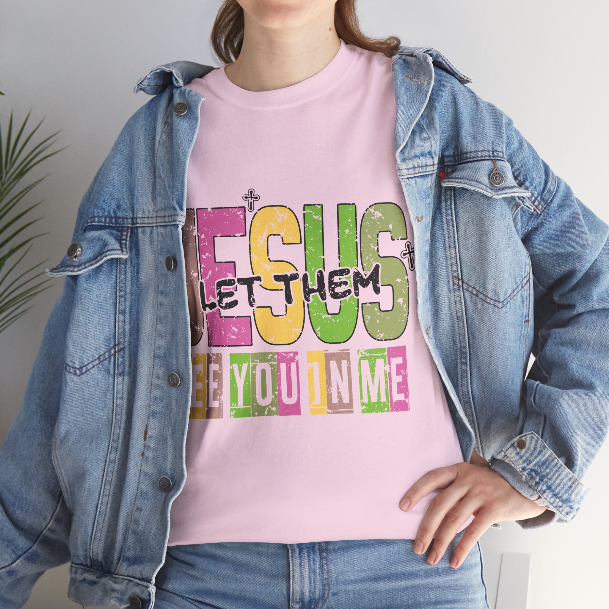 Jesus ‘See You In Me’ Distressed Pastel Unisex Cotton T-Shirt