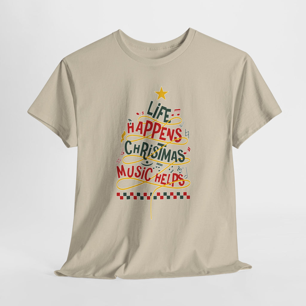 Christmas Music Tree Unisex Cotton Tee