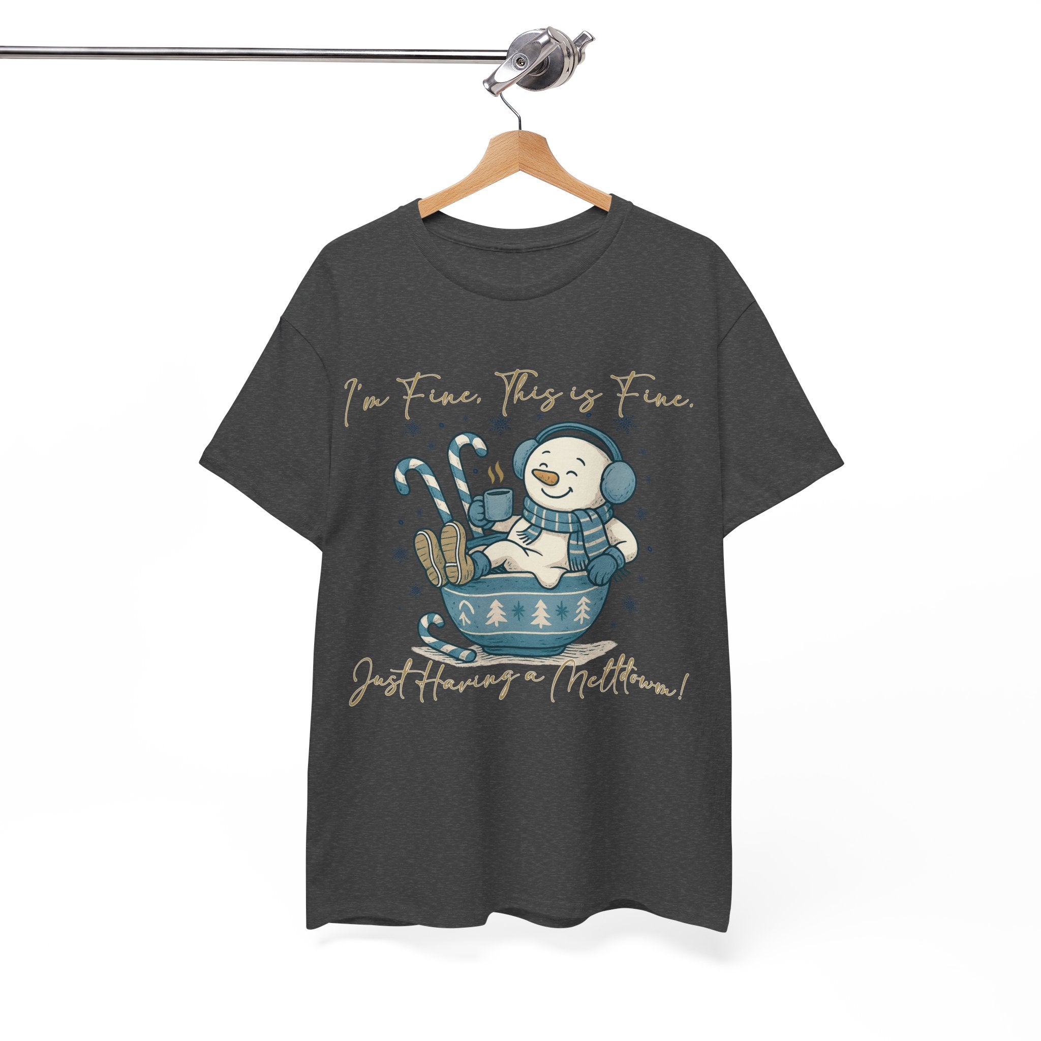 Snowman Hot Cocoa Unisex Cotton Tee