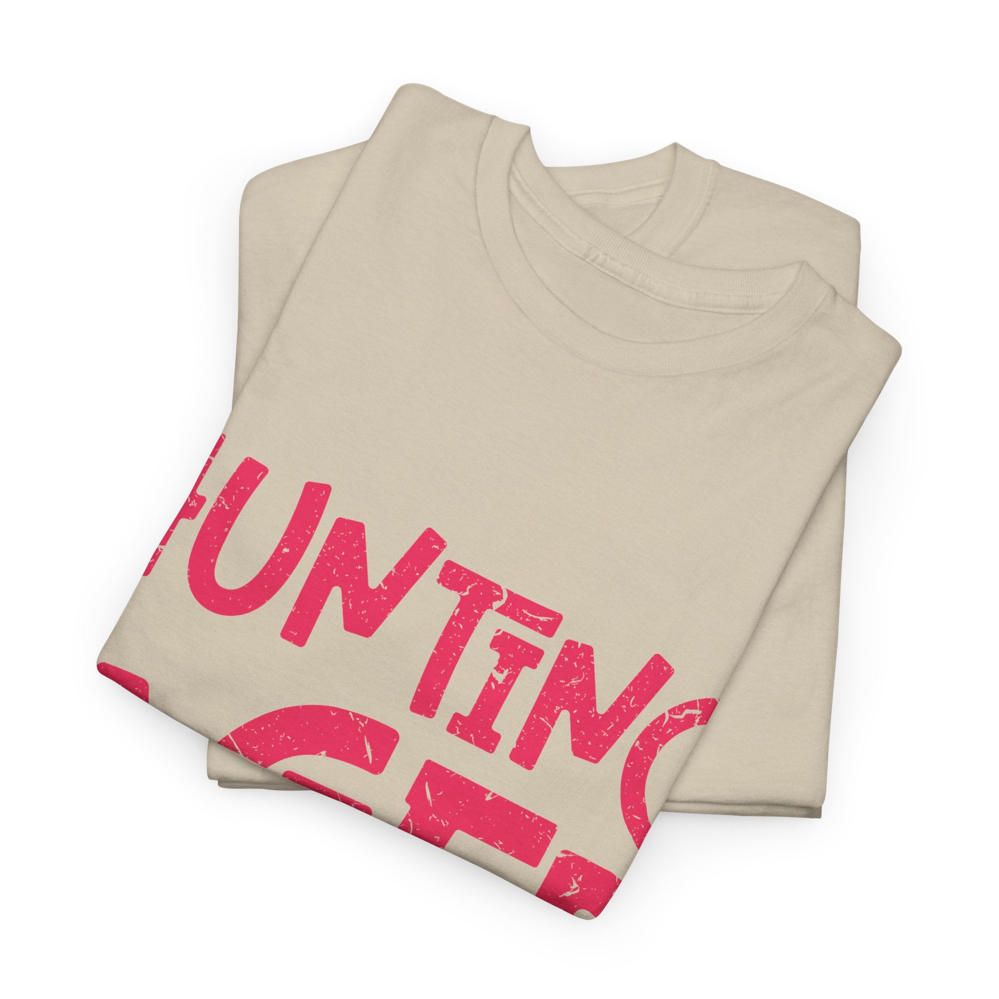 Hunting Season Vintage Badge T-Shirt — Rugged Orange Hunting Unisex Cotton Tee