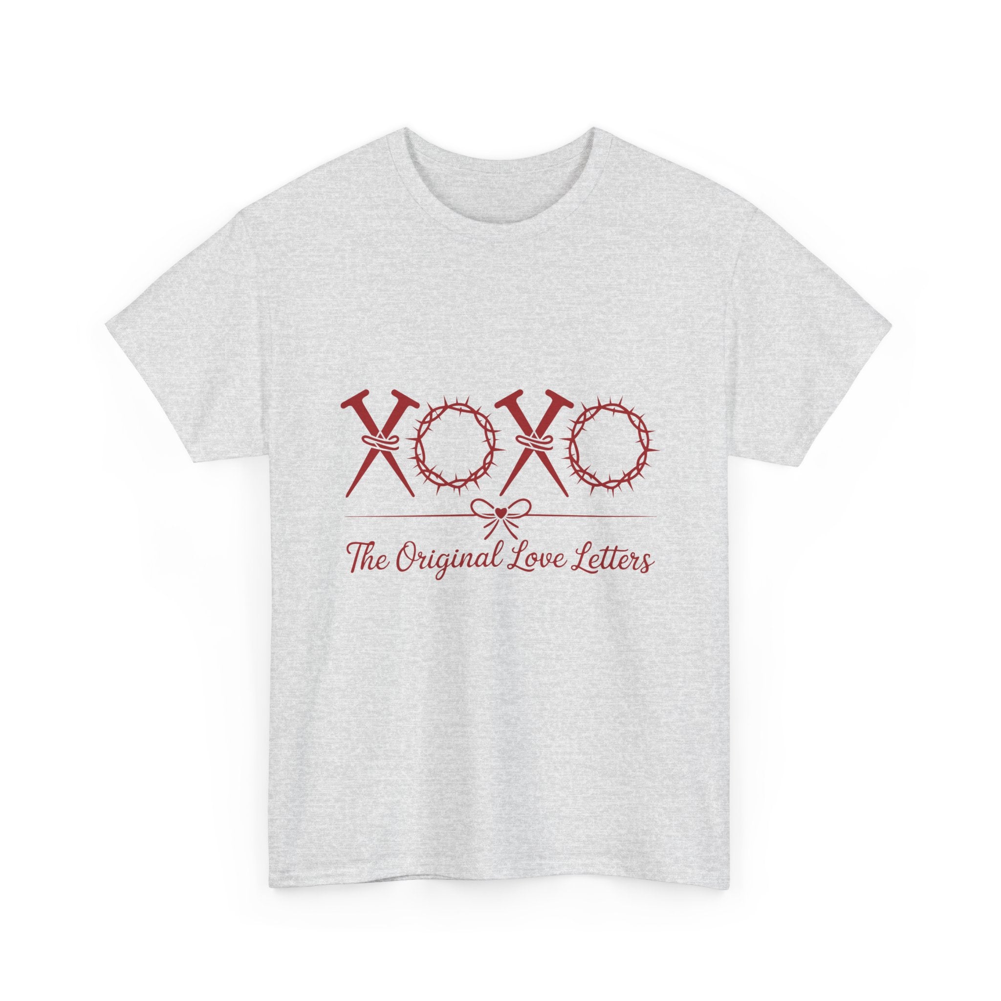 Christian Valentine Tee — “XOXO” Nails & Thorn Crowns, “The Original Love Letters”... Unisex Cotton Tee