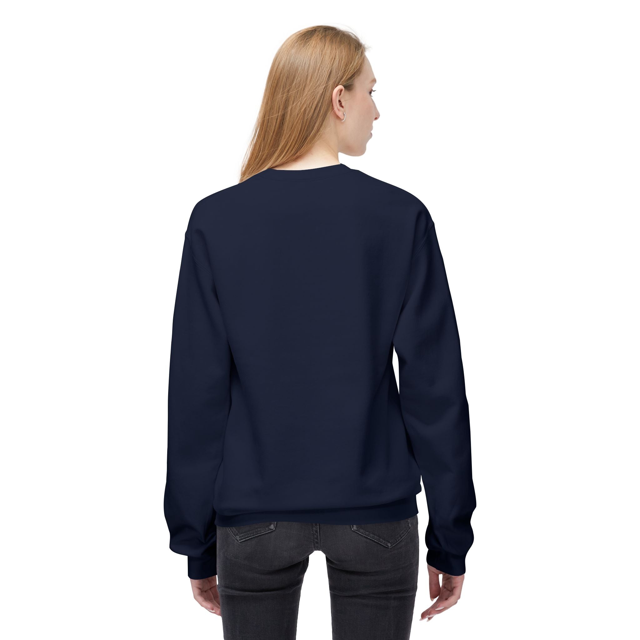 Cute Goose Drinking Fleece Crewneck Sweatshirt- Unisex