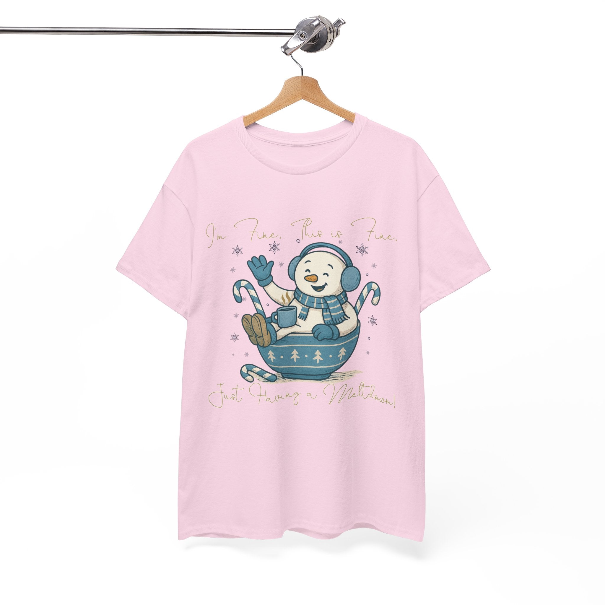 Snowman Hot Cocoa Unisex Cotton Tee