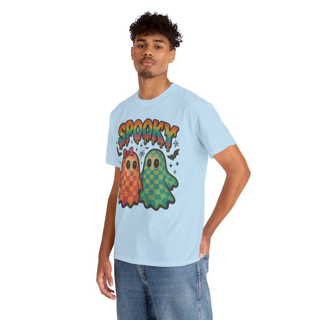 Spooky Pastel Ghosts Unisex Cotton Tee