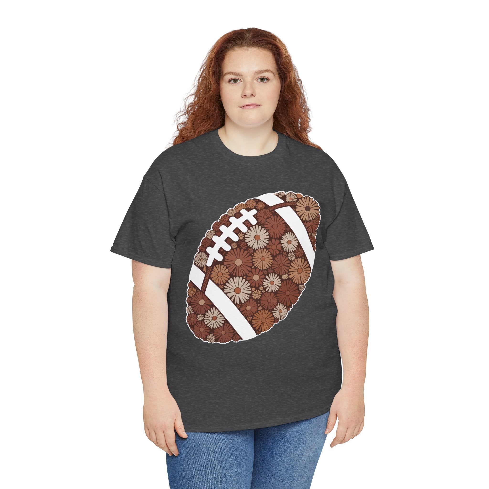 Game Day Touch Down Football Tee — Helmets, Flags & Cheer Icons Unisex Cotton Tee