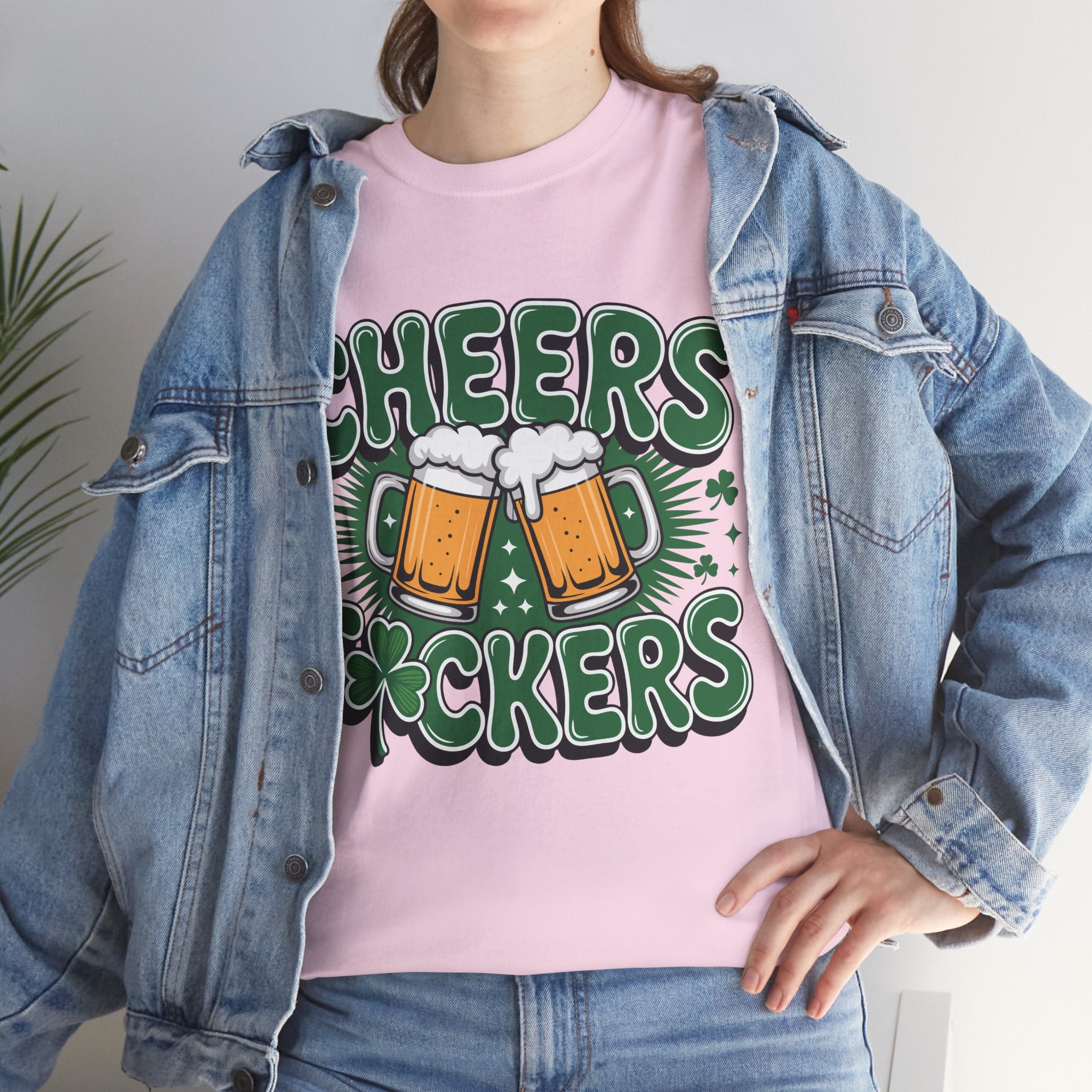 Cheers Fockers Beer Clinking Mugs Unisex Cotton T-Shirt