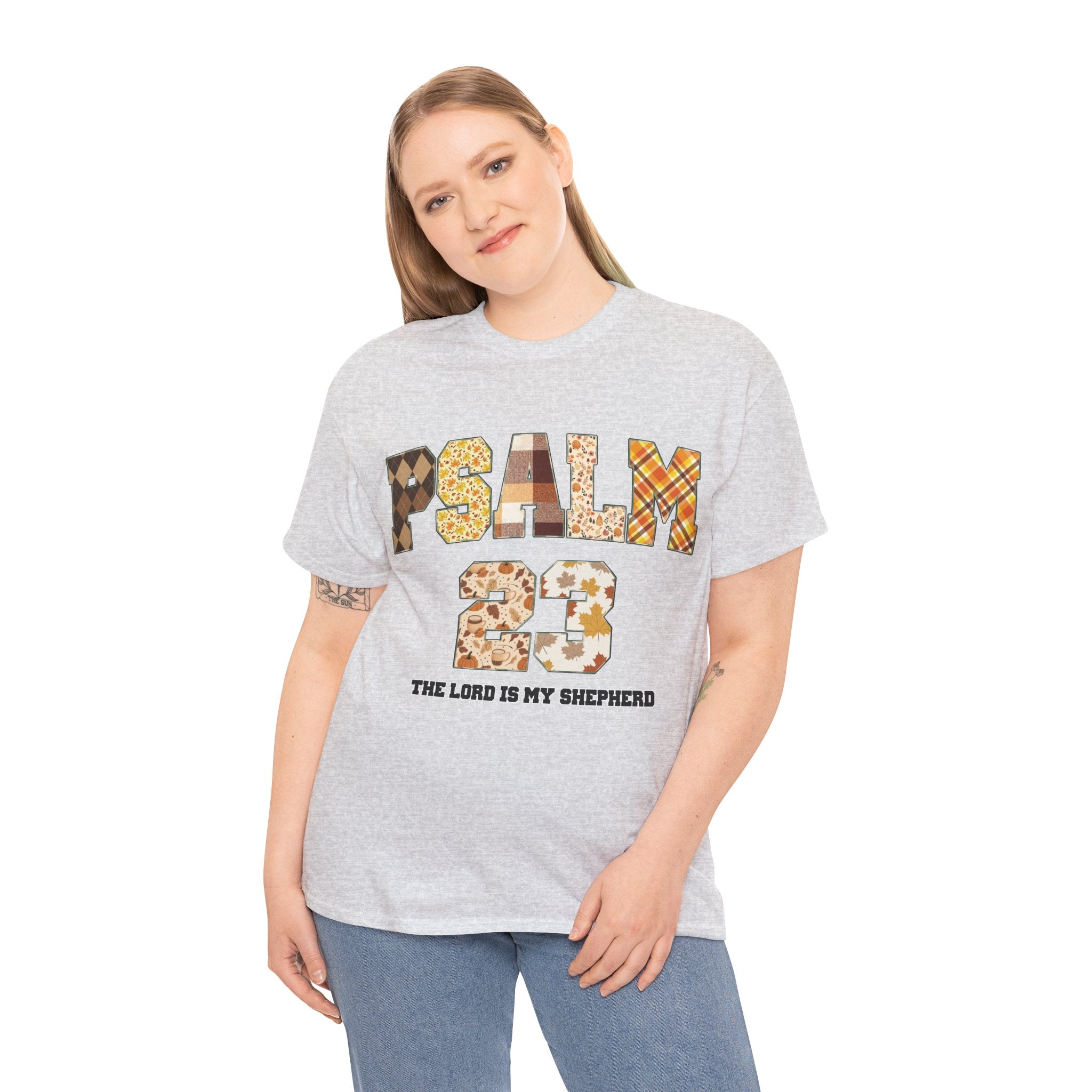 Psalm 23 Patchwork Unisex Cotton Tee